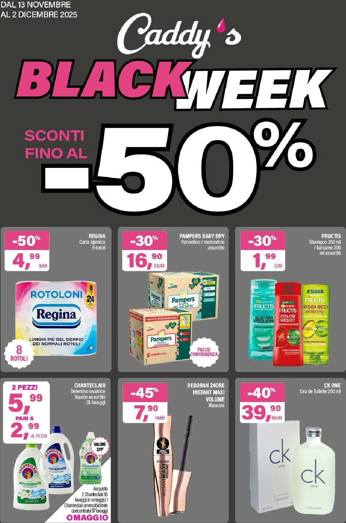 caddy-s - Volantino Caddy's Parafarmacia - Black Week valido dal 13/11 al 02/12