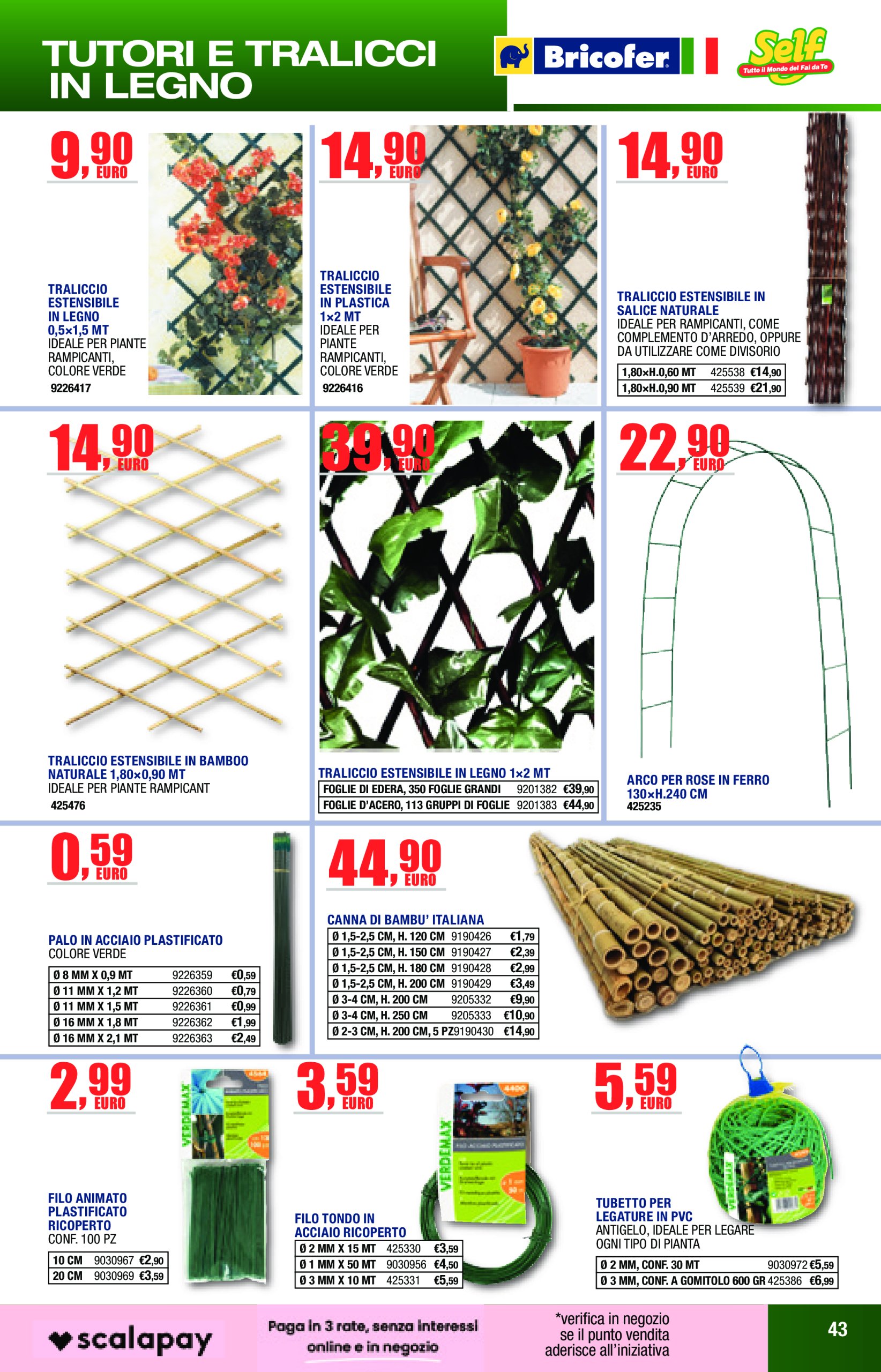 bricofer - Volantino Bricofer - Catalogo Primavera Estate valido dal 01/06 al 31/08 - page: 43 bricofer - Volantino Bricofer - Catalogo Primavera Estate valido dal 01/06 al 31/08 - page: 43