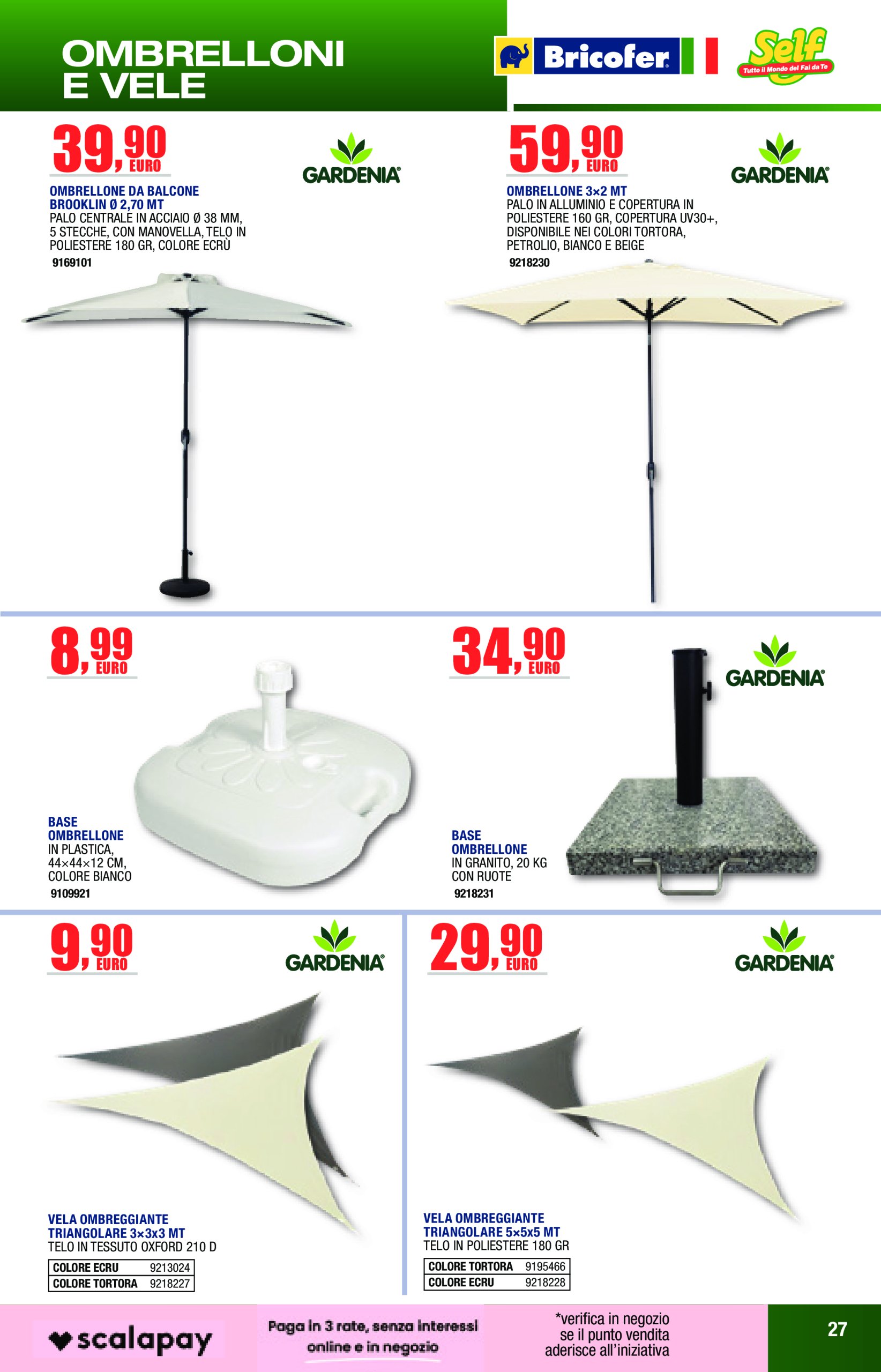 bricofer - Volantino Bricofer - Catalogo Primavera Estate valido dal 01/06 al 31/08 - page: 27 bricofer - Volantino Bricofer - Catalogo Primavera Estate valido dal 01/06 al 31/08 - page: 27