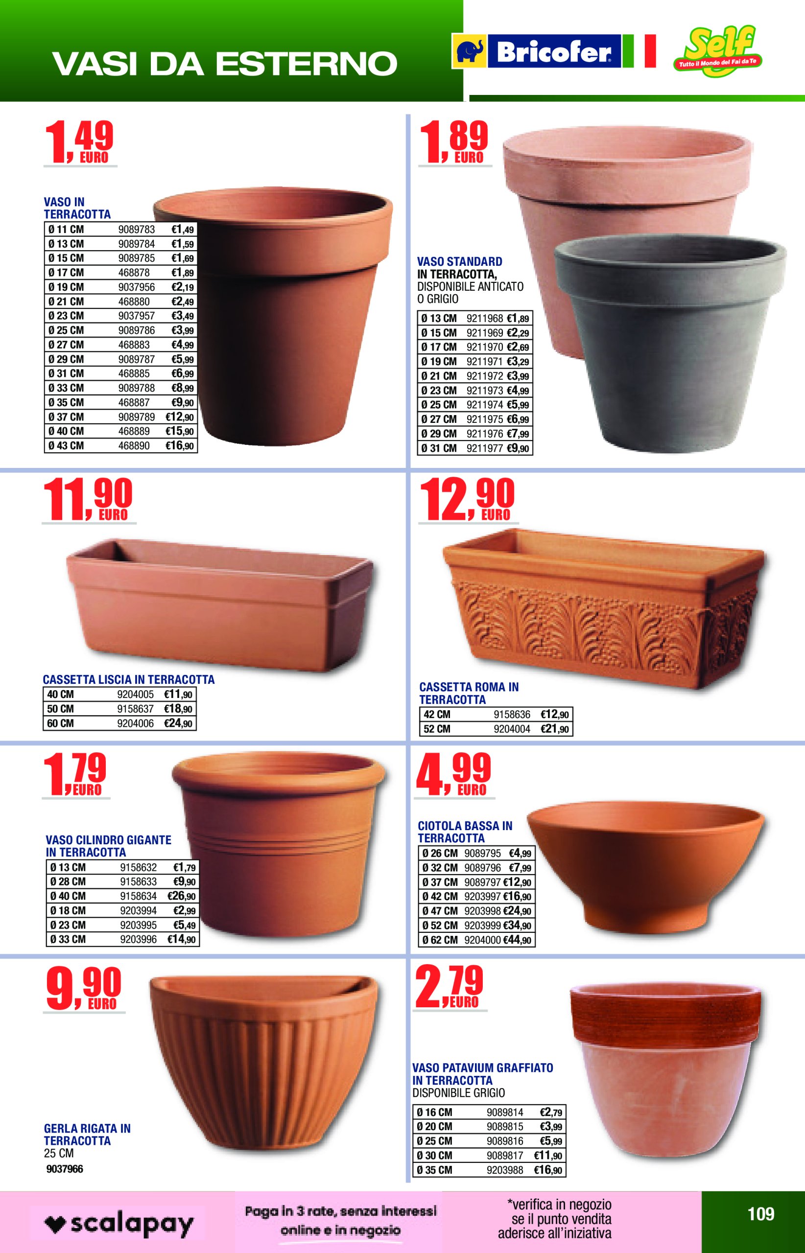 bricofer - Volantino Bricofer - Catalogo Primavera Estate valido dal 01/06 al 31/08 - page: 109 bricofer - Volantino Bricofer - Catalogo Primavera Estate valido dal 01/06 al 31/08 - page: 109