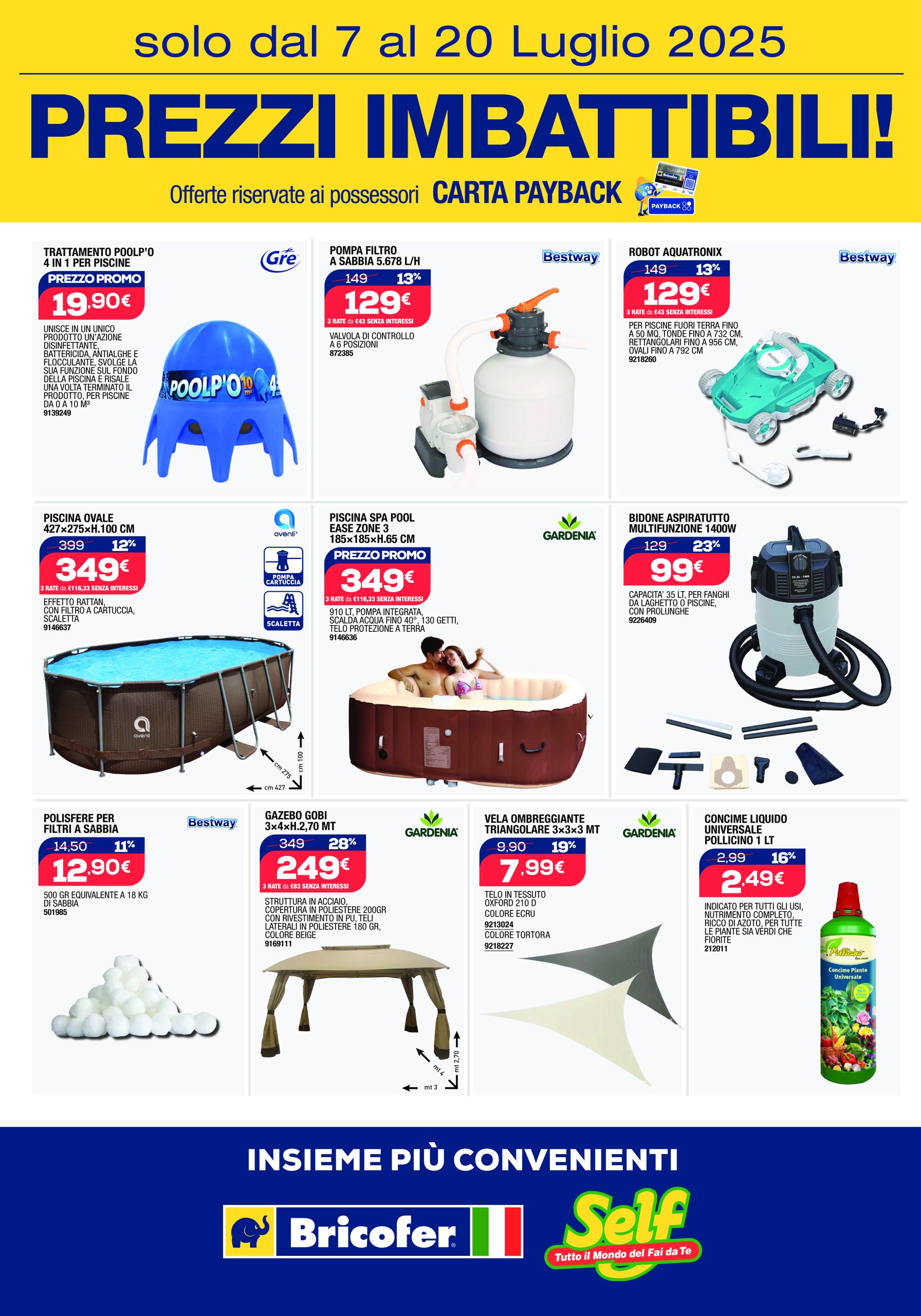 bricofer - Volantino Bricofer valido dal 07/07 al 20/07