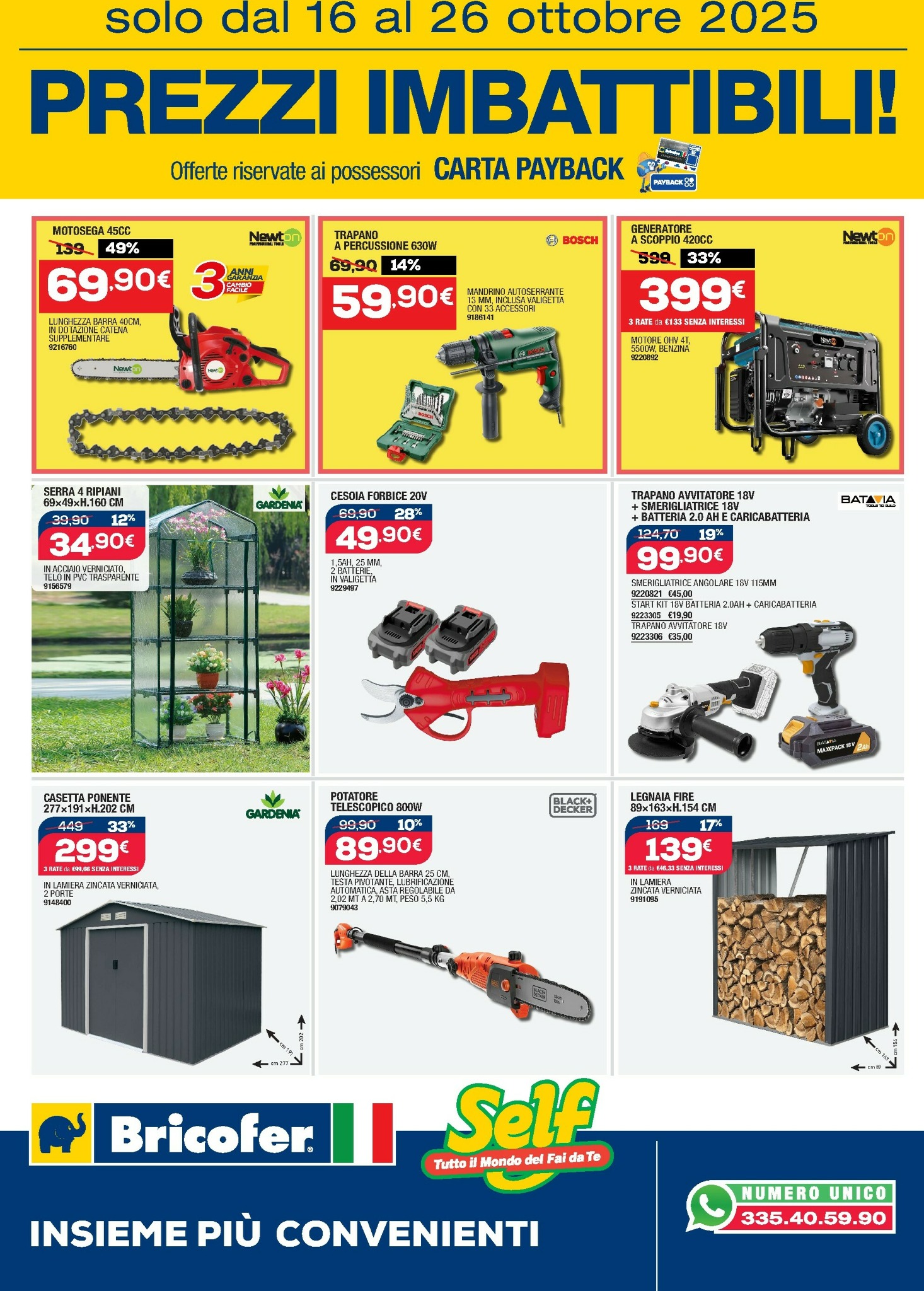 bricofer - Volantino Bricofer valido dal 16/10 al 26/10