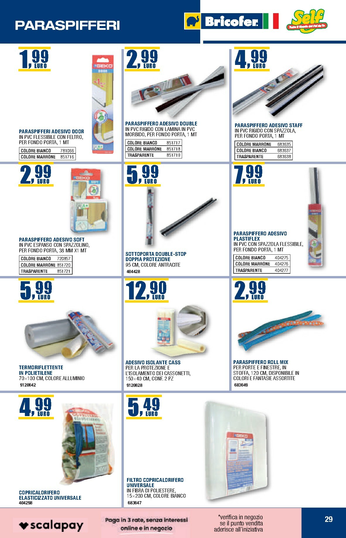 bricofer - Volantino Bricofer valido dal 27/10 al 31/03 - page: 29