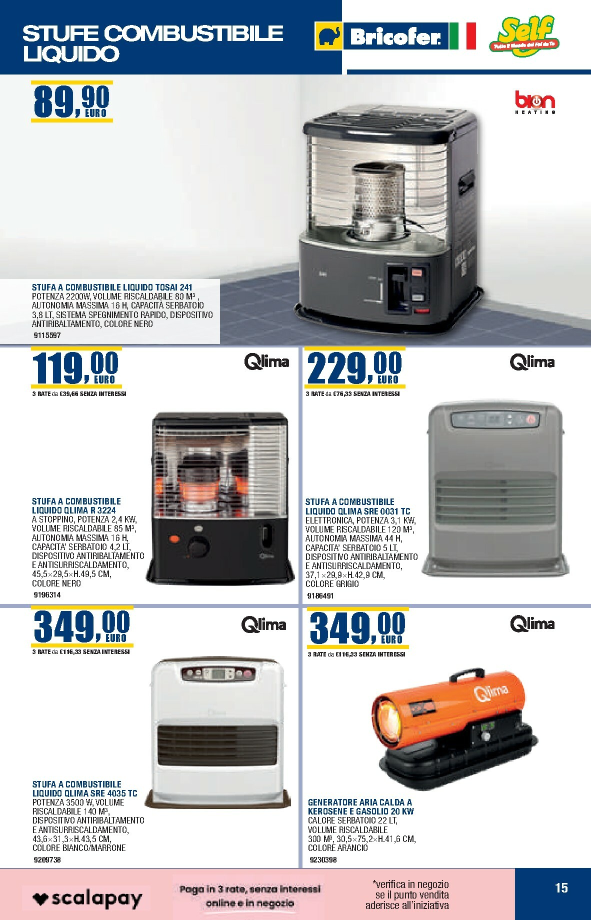 bricofer - Volantino Bricofer valido dal 27/10 al 31/03 - page: 15