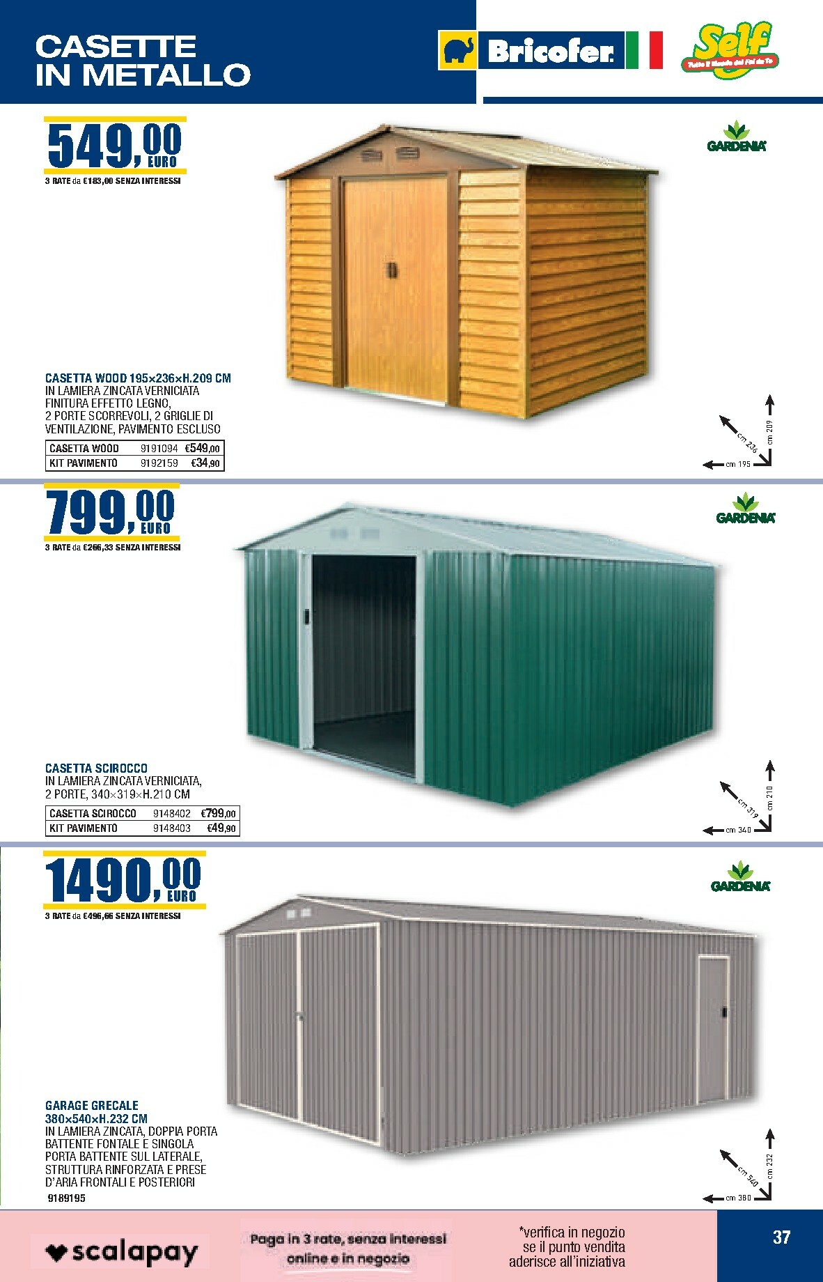 bricofer - Volantino Bricofer valido dal 27/10 al 31/03 - page: 37