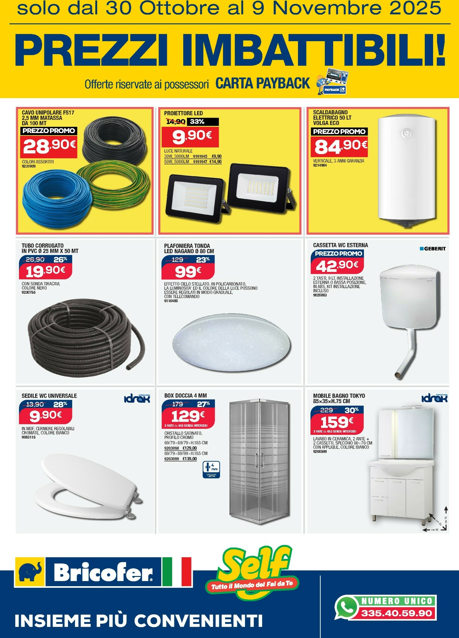 bricofer - Volantino Bricofer valido dal 30/10 al 09/11 - page: 3
