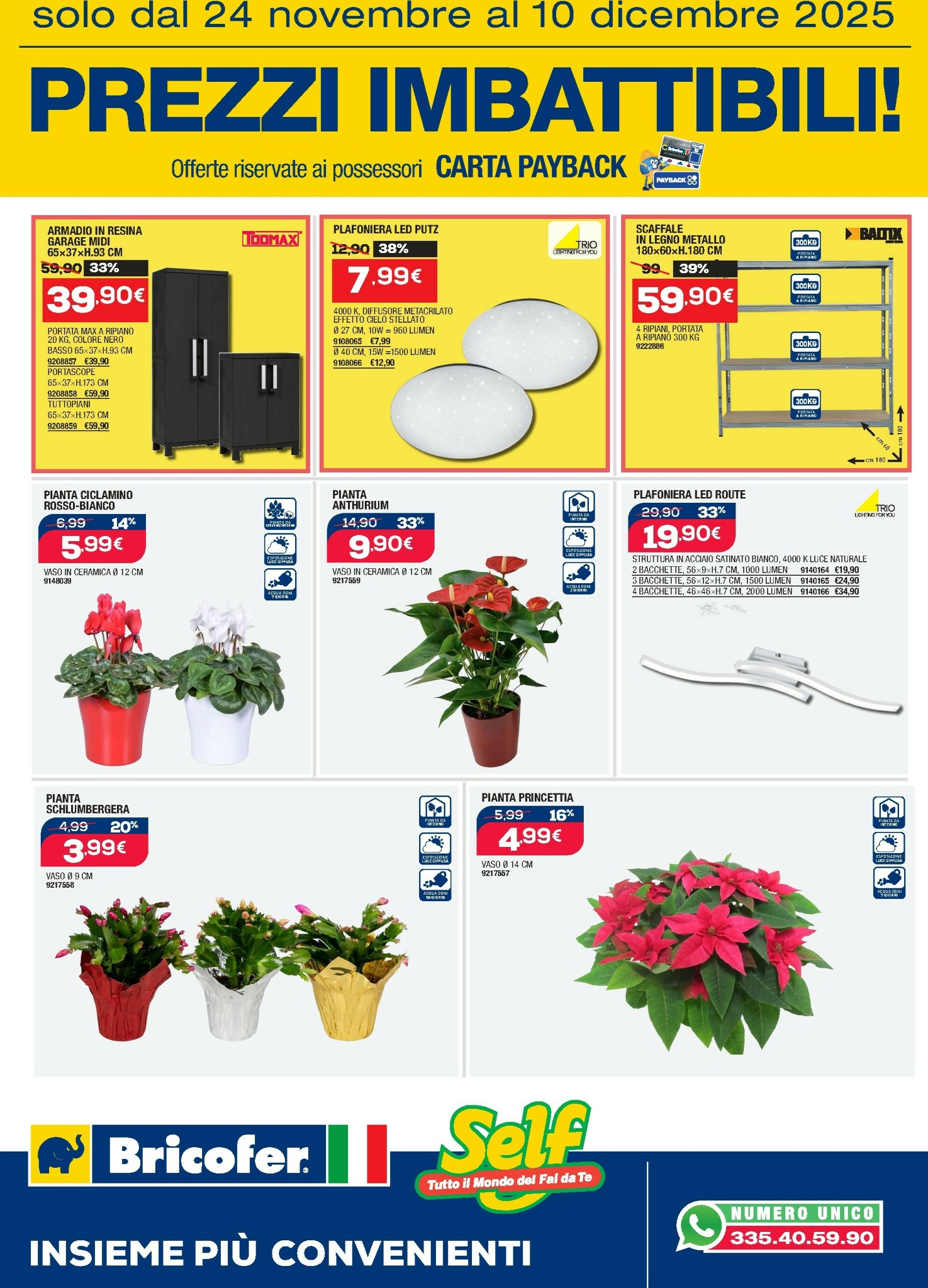 bricofer - Volantino Bricofer - Prezzi Imbattibili valido dal 24/11 al 10/12