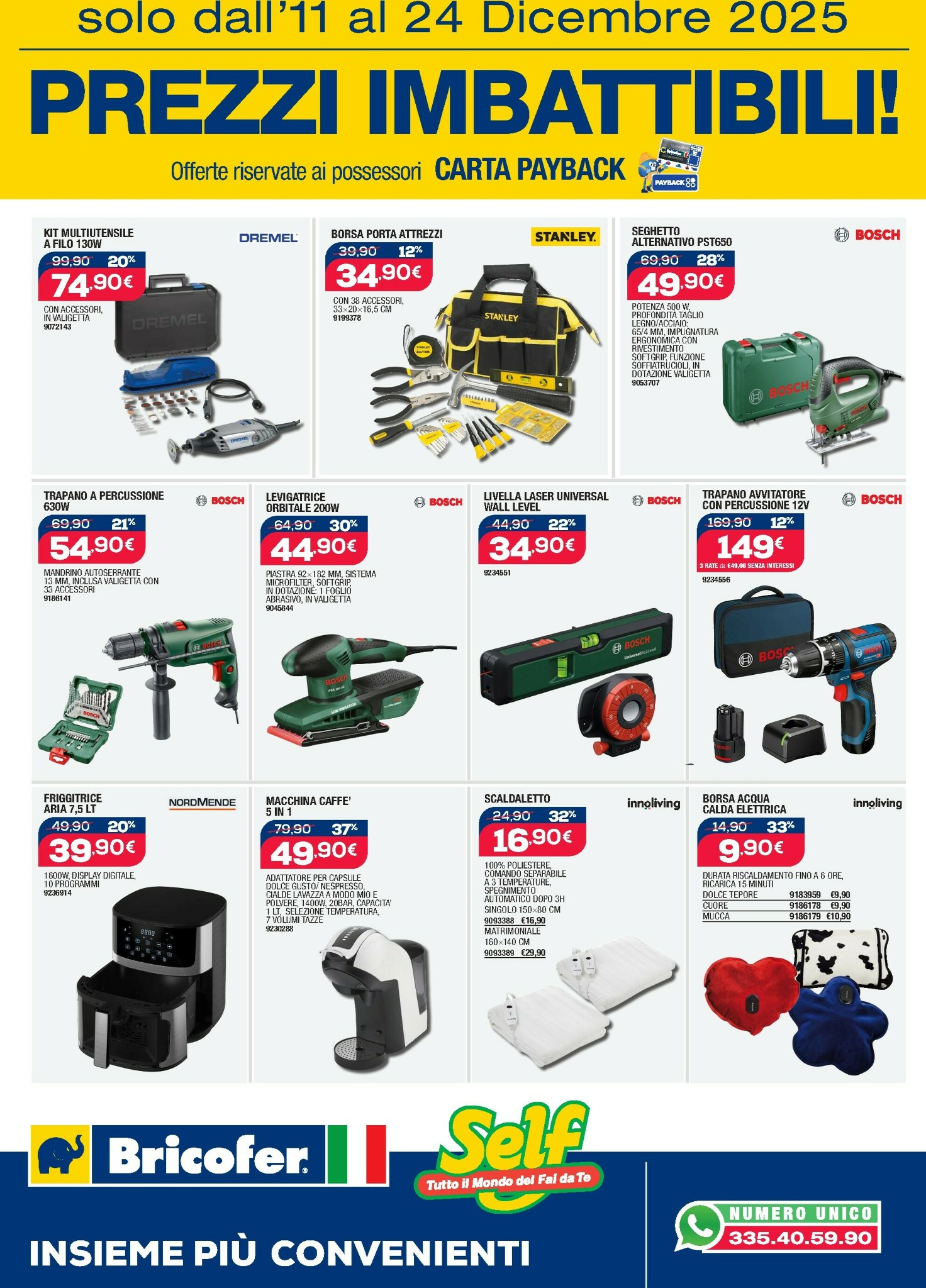 bricofer - Volantino Bricofer - Prezzi Imbattibili valido dal 11/12 al 24/12 - page: 9