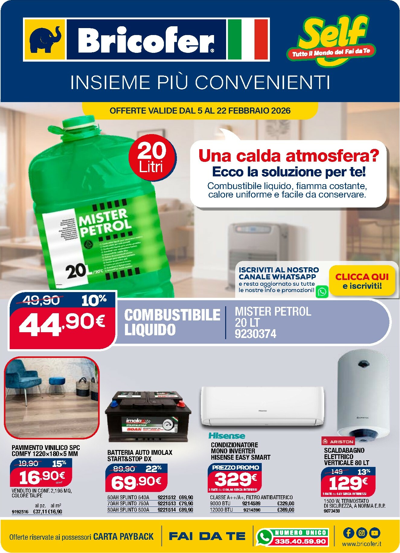 bricofer - Volantino Bricofer valido dal 05/02/2026 al 22/02/2026