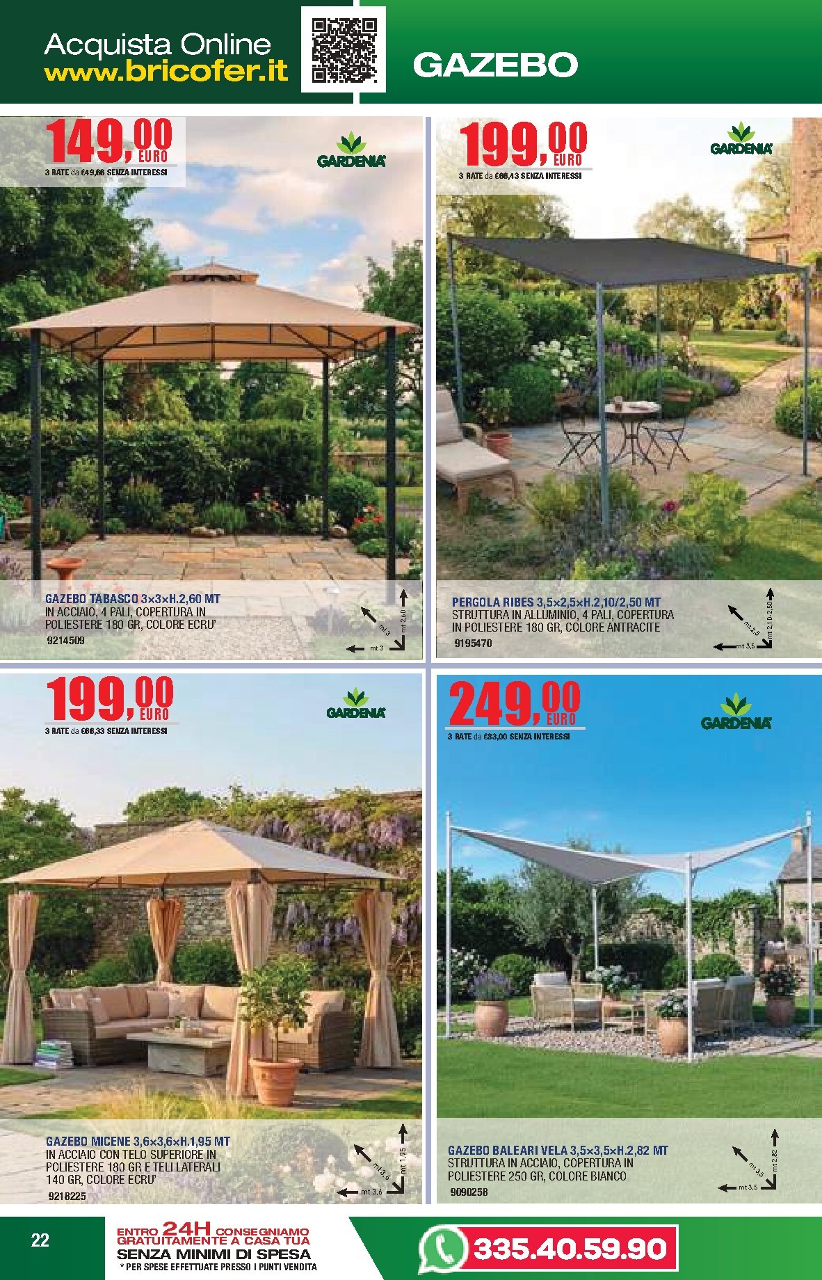bricofer - Volantino attuale di Bricofer - Catalogo Primavera Estate valido dal martedì 05/05/2026 al lunedì 31/08/2026 - page: 22