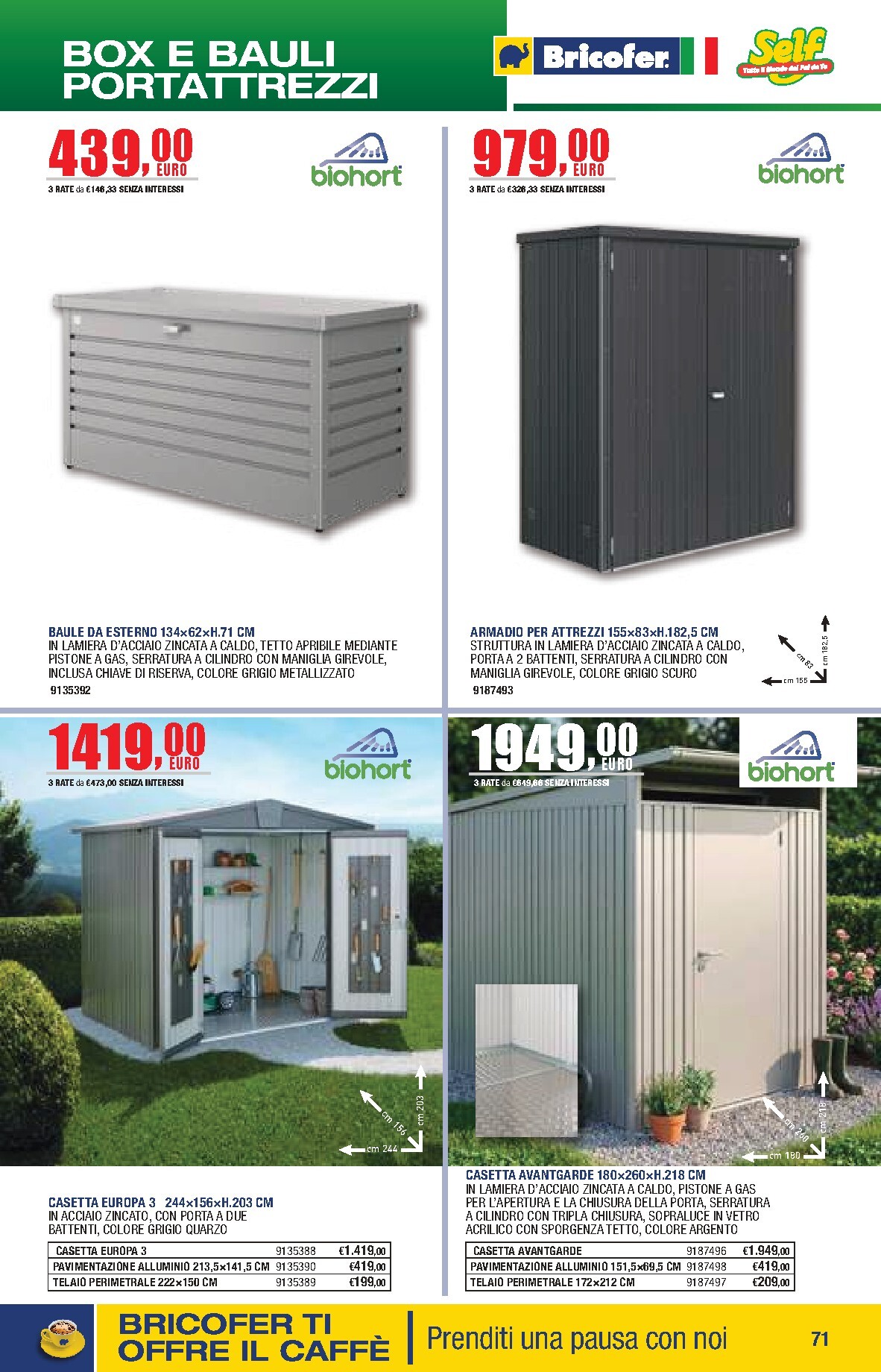 bricofer - Volantino attuale di Bricofer - Catalogo Primavera Estate valido dal martedì 05/05/2026 al lunedì 31/08/2026 - page: 71