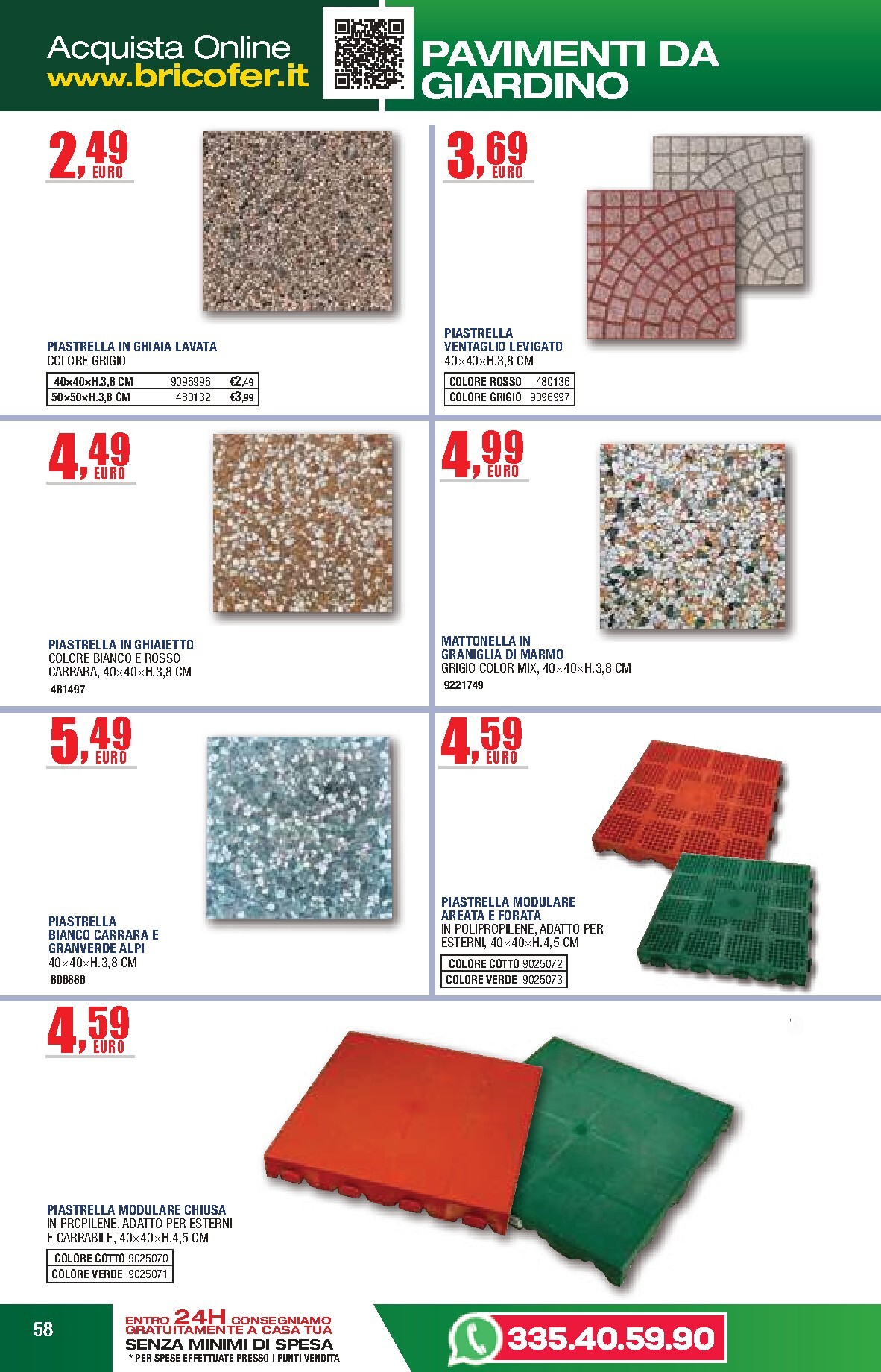 bricofer - Volantino attuale di Bricofer - Catalogo Primavera Estate valido dal martedì 05/05/2026 al lunedì 31/08/2026 - page: 58