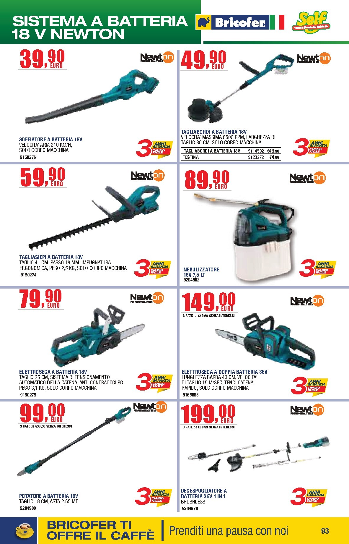bricofer - Volantino attuale di Bricofer - Catalogo Primavera Estate valido dal martedì 05/05/2026 al lunedì 31/08/2026 - page: 93