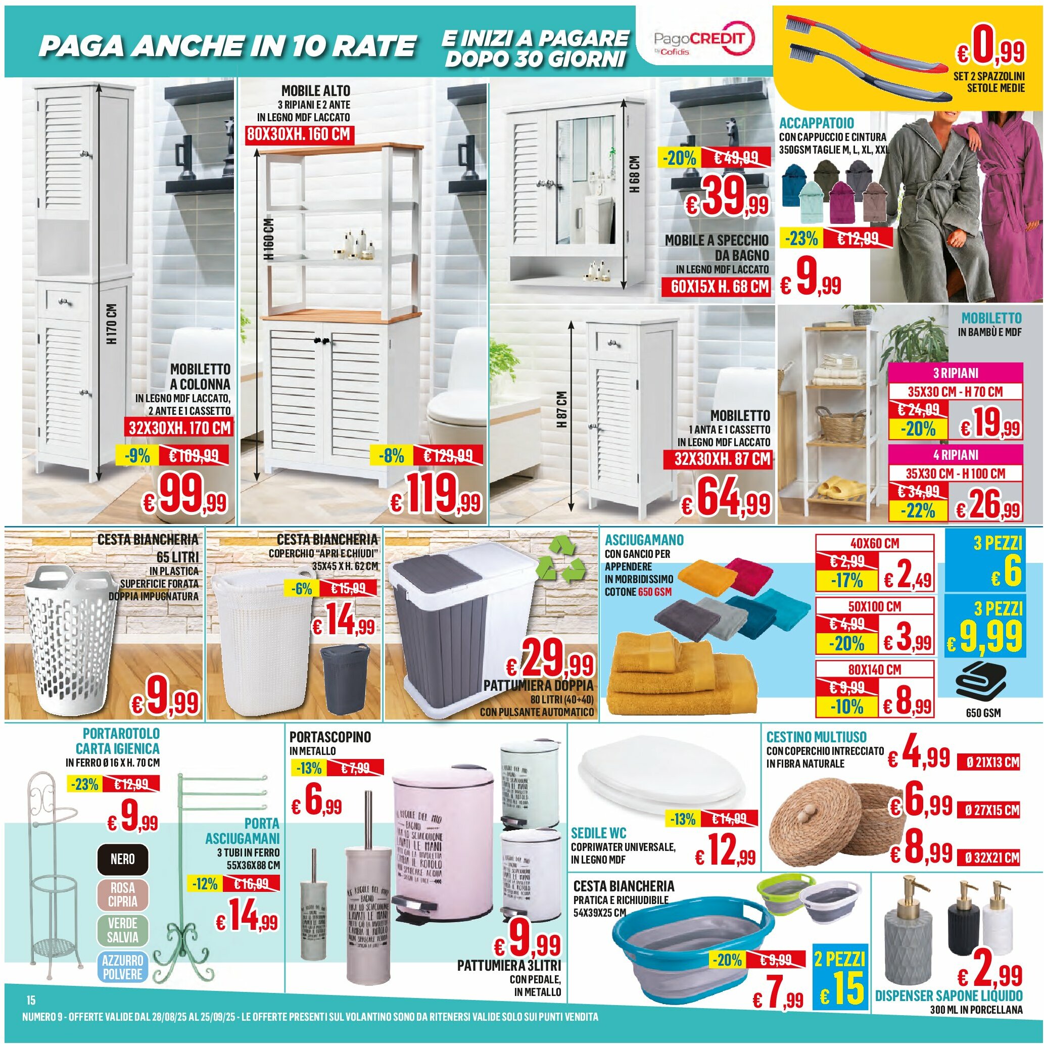 satur - Volantino Satur valido dal 28/08 al 25/09 - page: 15