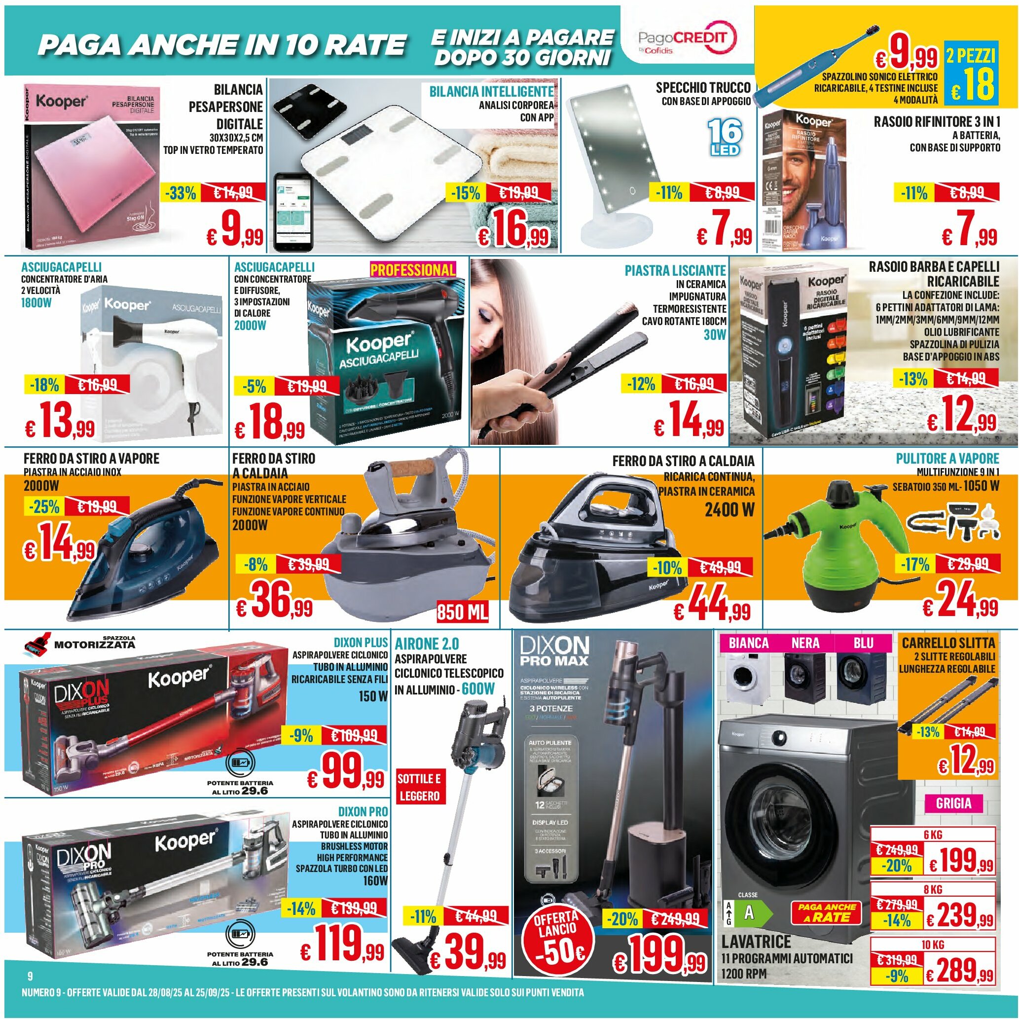 satur - Volantino Satur valido dal 28/08 al 25/09 - page: 9