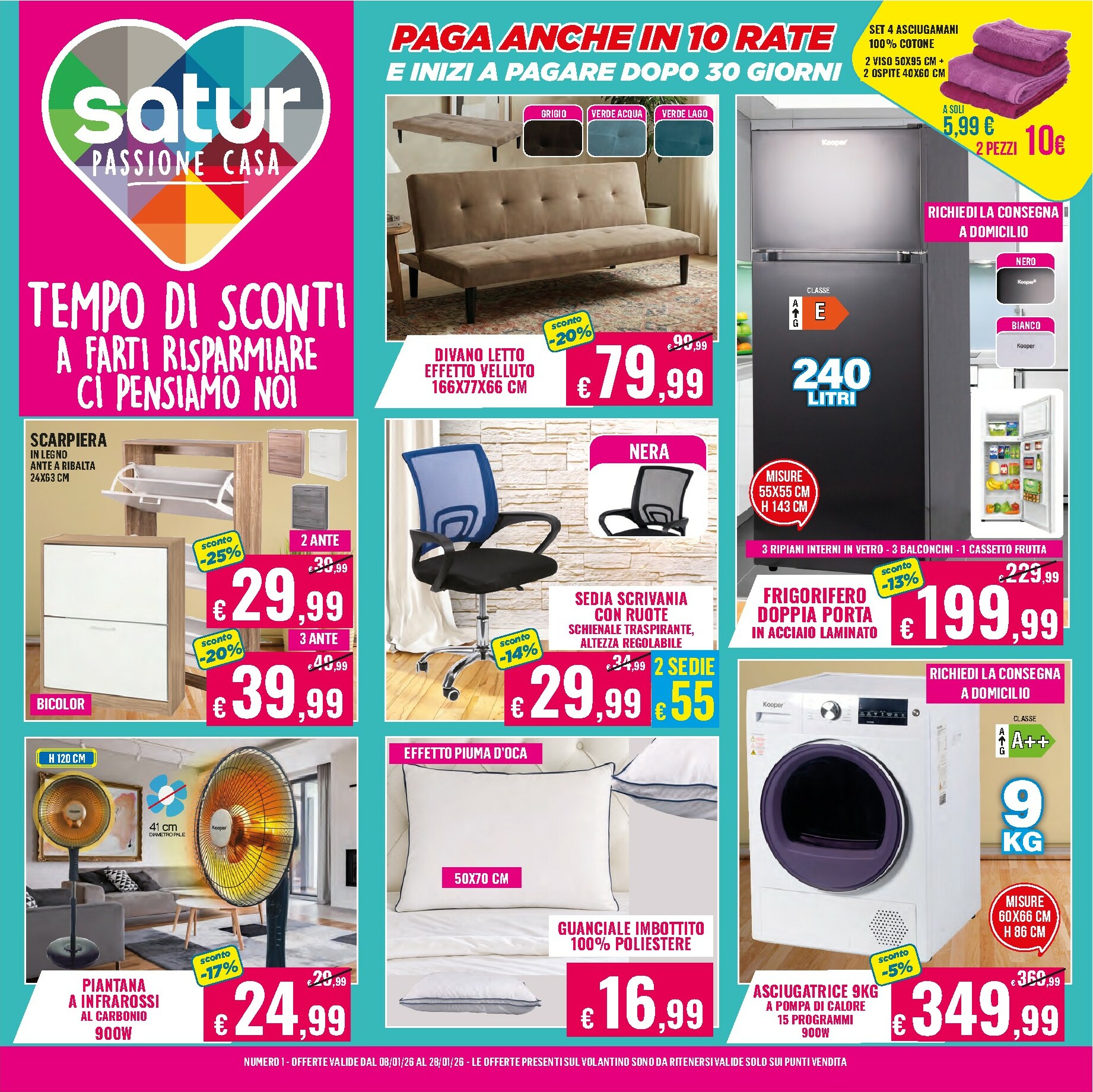 satur - Volantino Satur valido dal 08/01 al 28/01 - page: 1