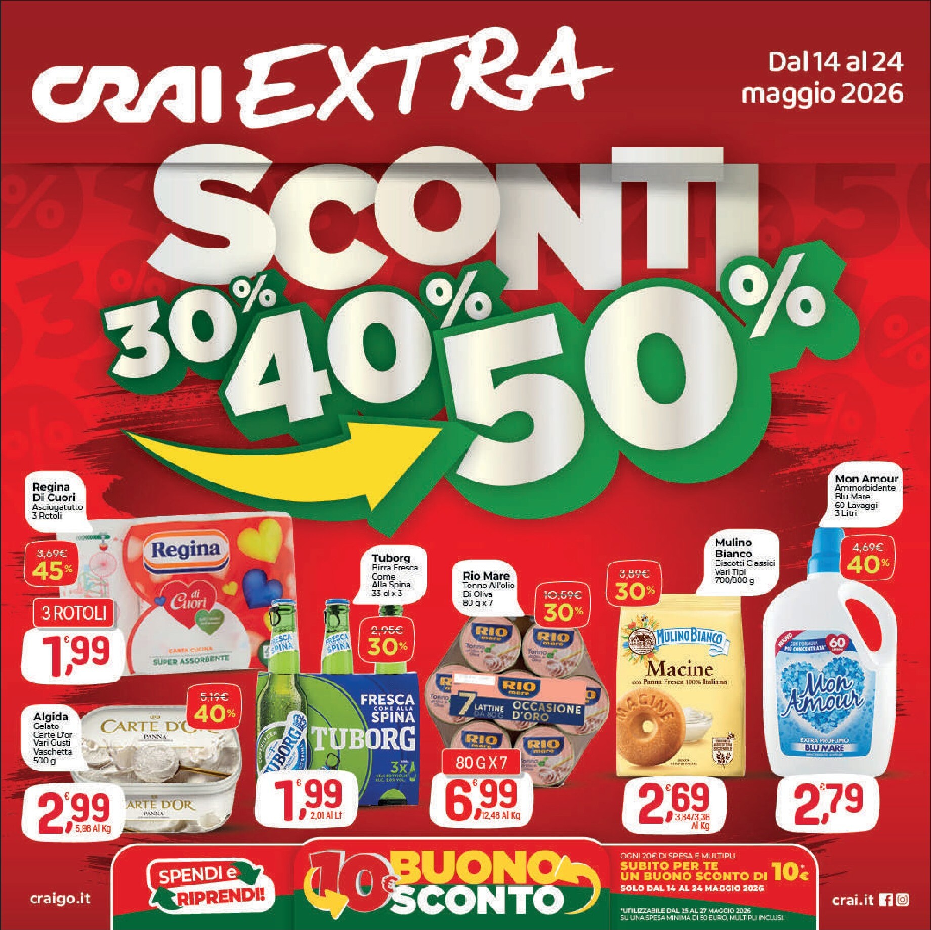 crai - Volantino attuale di Crai - Extra valido dal giovedì 14/05/2026 al domenica 24/05/2026