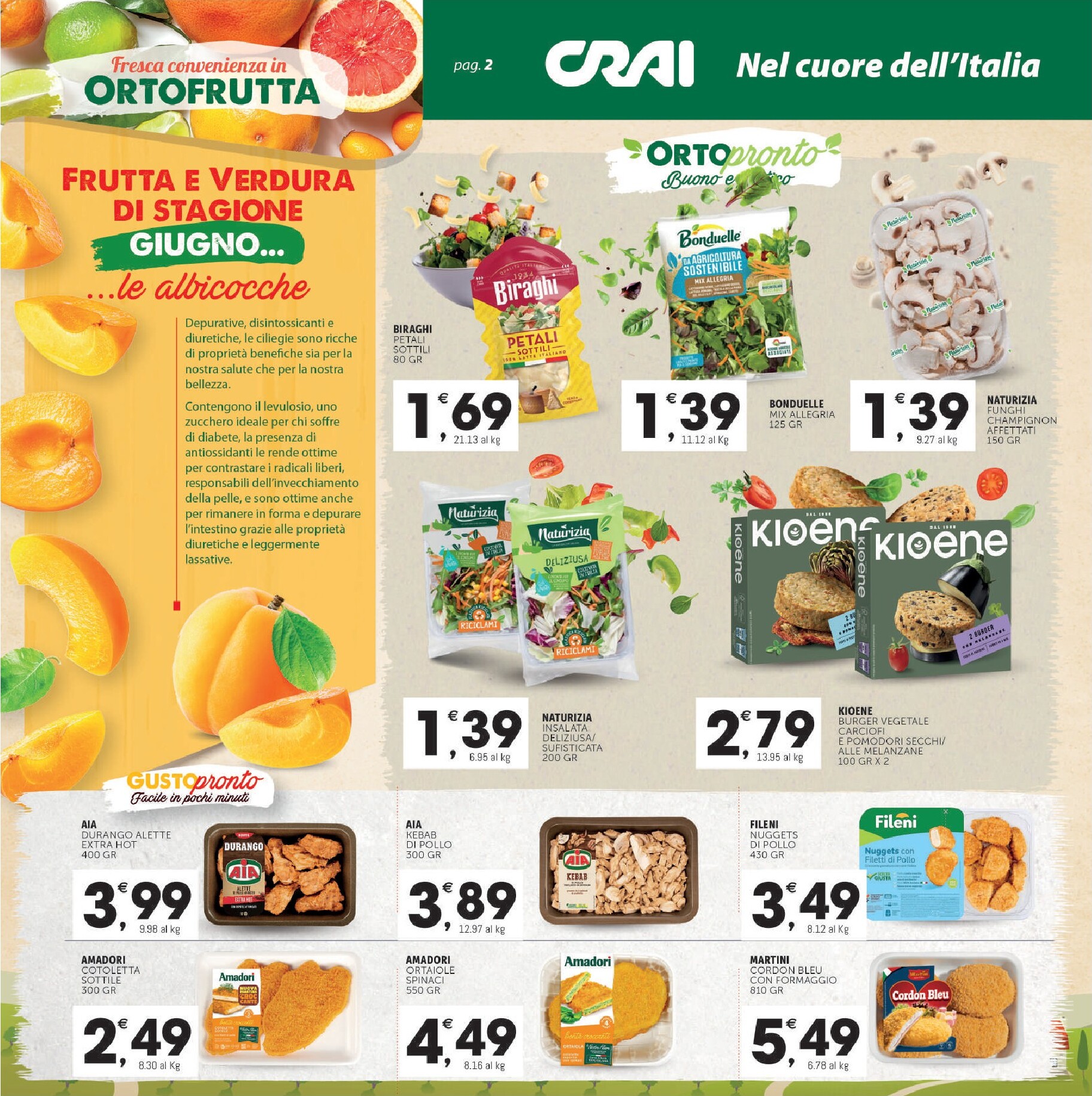 crai - Volantino attuale di Crai - Sottocosto Freschi valido dal giovedì 28/05/2026 al mercoledì 10/06/2026 - page: 2
