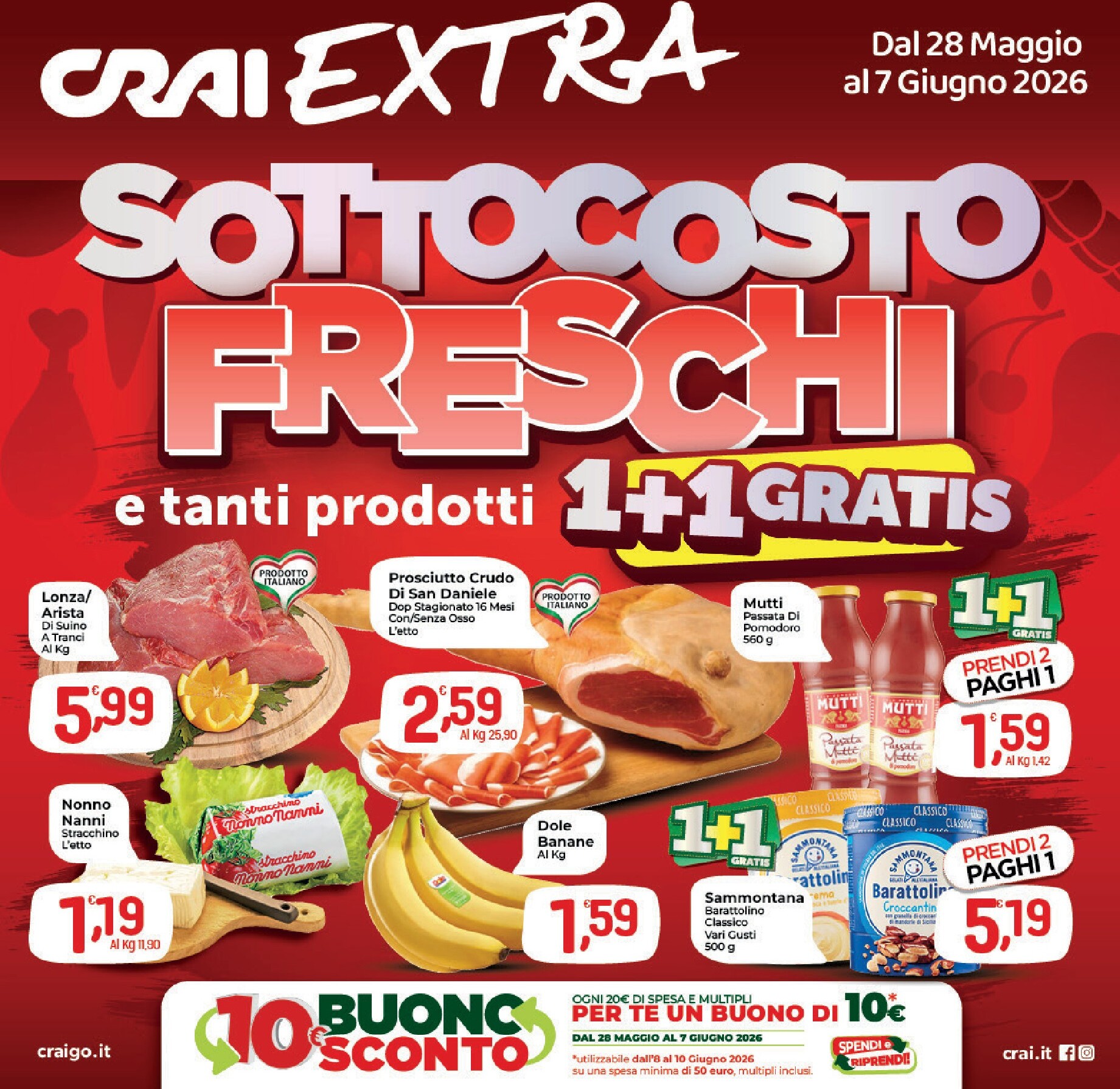 crai - Volantino attuale di Crai - Extra valido dal giovedì 28/05/2026 al domenica 07/06/2026 - page: 1