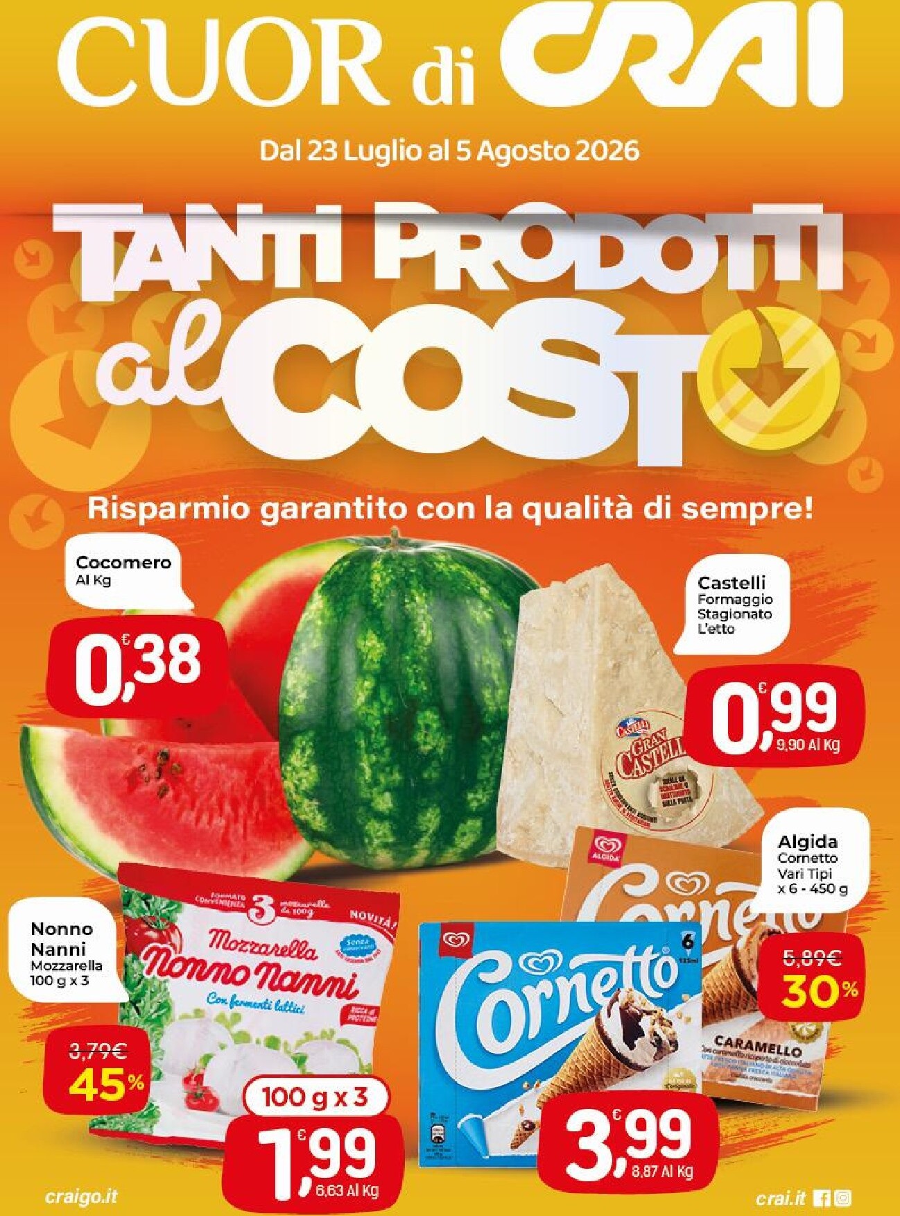 crai - Volantino attuale di Crai - Risparmio valido dal giovedì 23/07/2026 al mercoledì 05/08/2026
