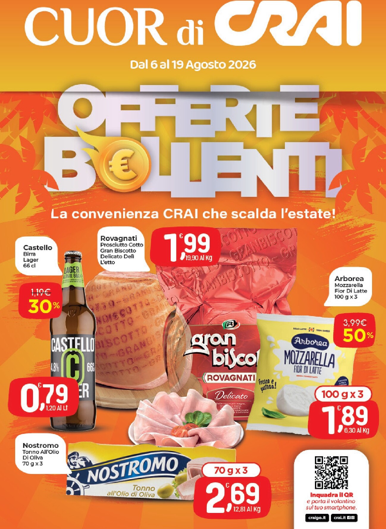 crai - Volantino attuale di Cuor di Crai Roma valido dal giovedì 06/08/2026 al mercoledì 19/08/2026