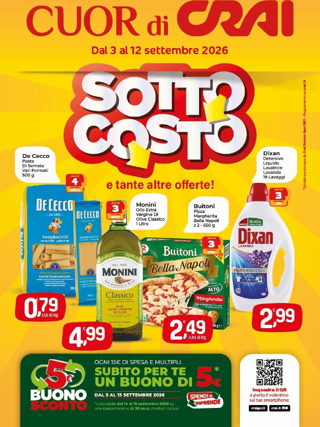 crai - Volantino attuale di Crai valido dal giovedì 03/09/2026 al sabato 12/09/2026