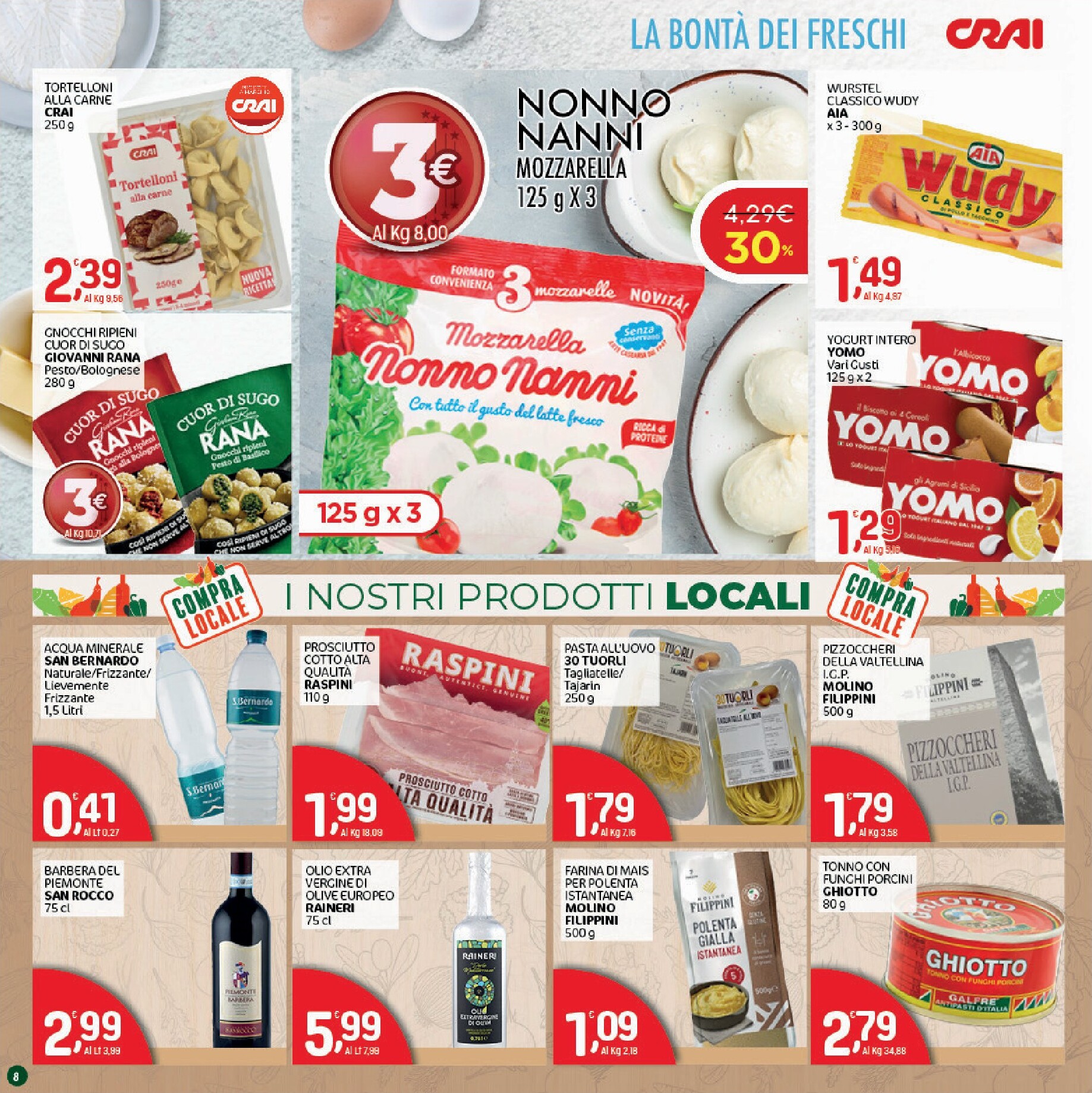 crai - Volantino Crai - prezzi tondi per la prossima settimana dal giovedì 17/09/2026 al domenica 27/09/2026 - page: 8