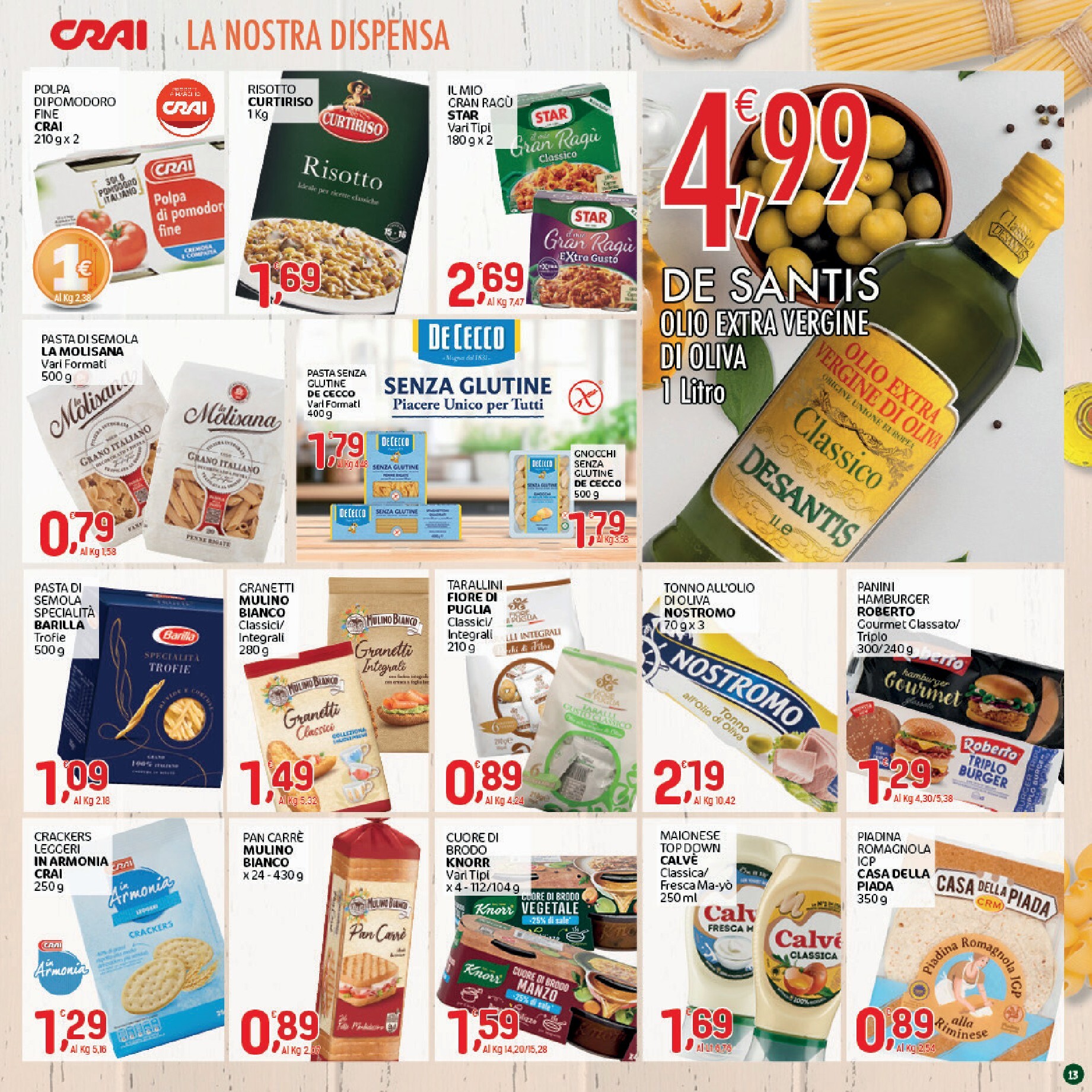 crai - Volantino attuale di Crai - Prezzi Tondi 2 valido dal giovedì 17/09/2026 al domenica 27/09/2026 - page: 13