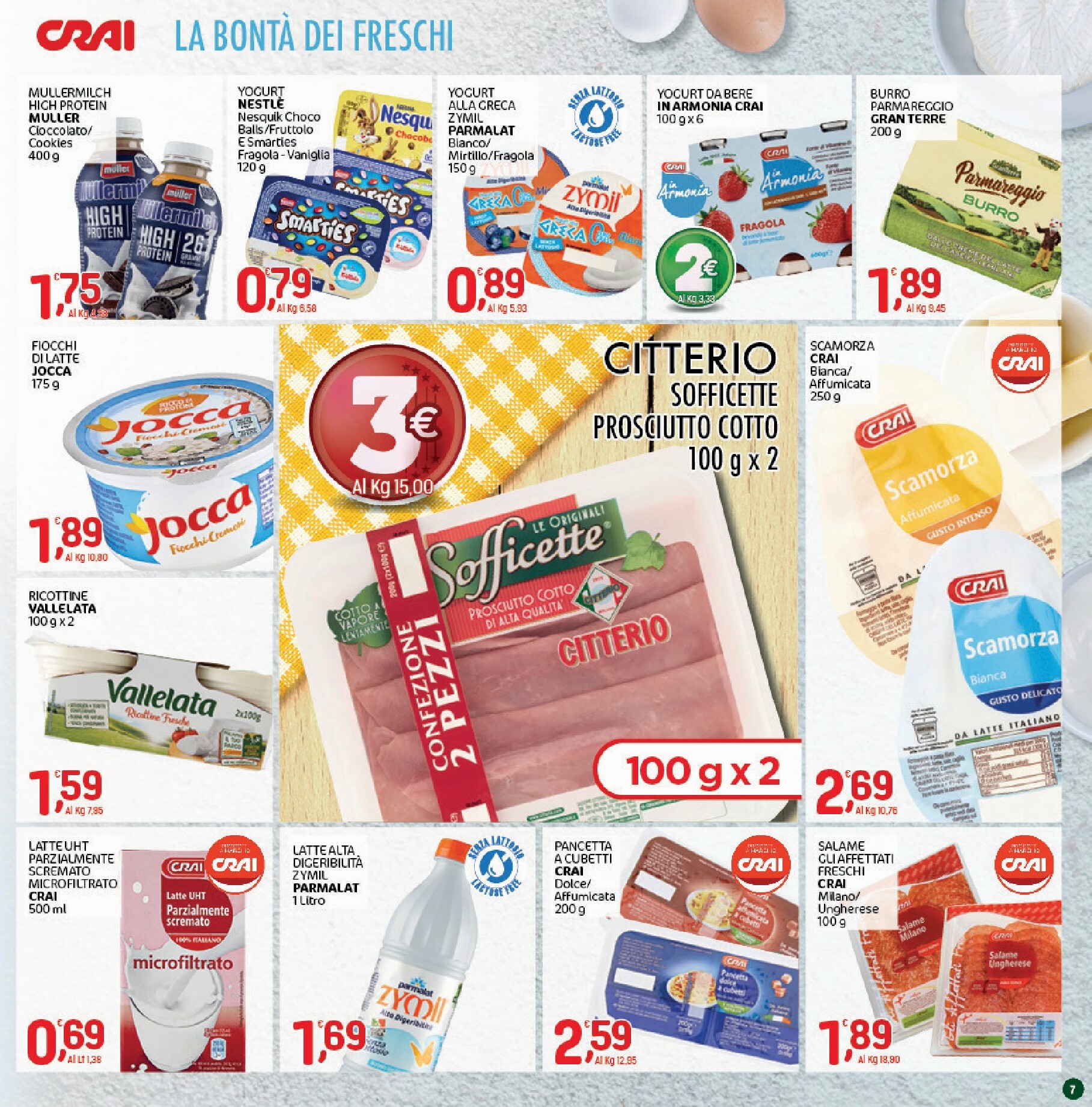 crai - Volantino attuale di Crai - Prezzi Tondi 2 valido dal giovedì 17/09/2026 al domenica 27/09/2026 - page: 7