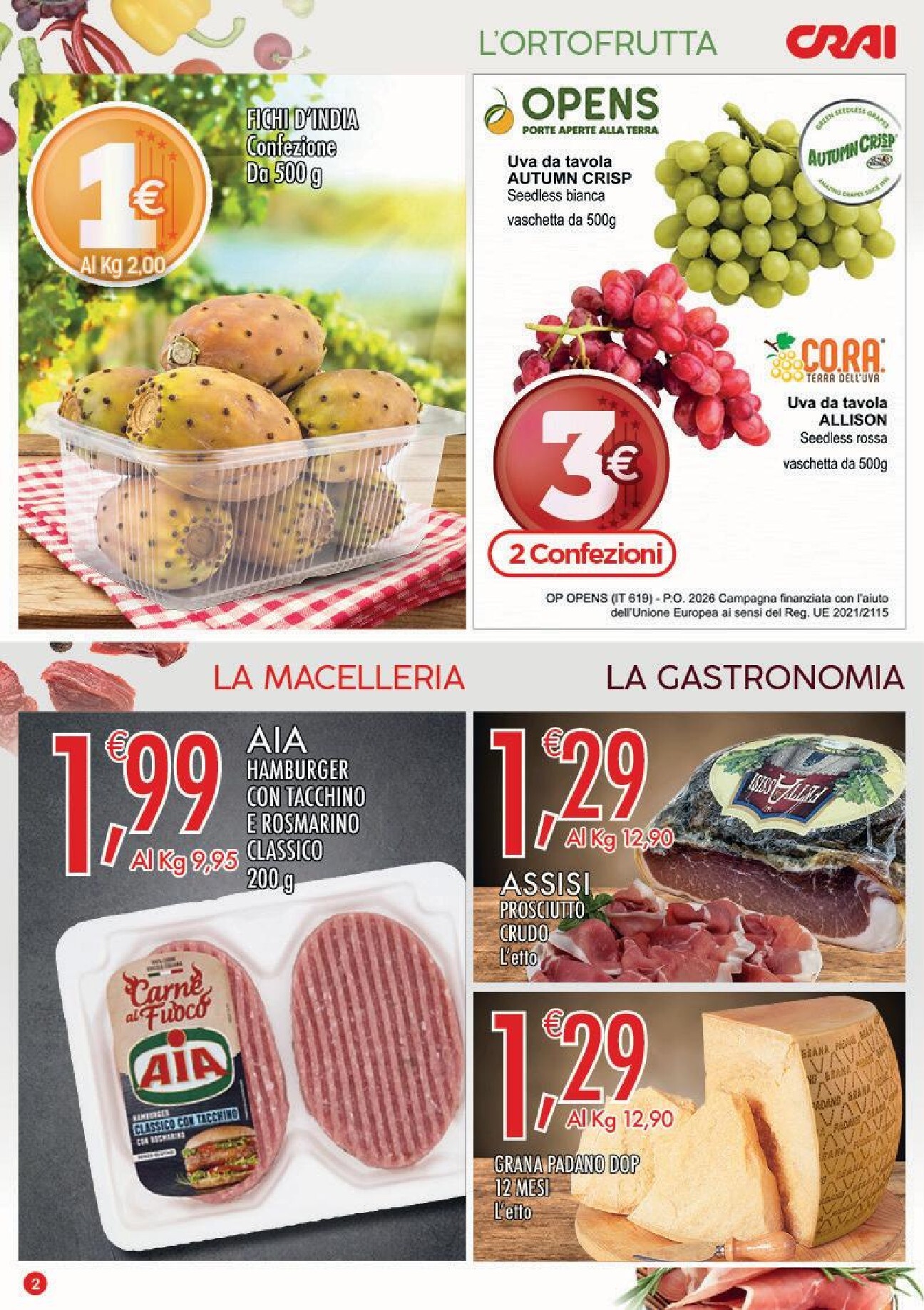 crai - Volantino attuale di Crai - Prezzi Tondi 3 valido dal giovedì 17/09/2026 al domenica 27/09/2026 - page: 2