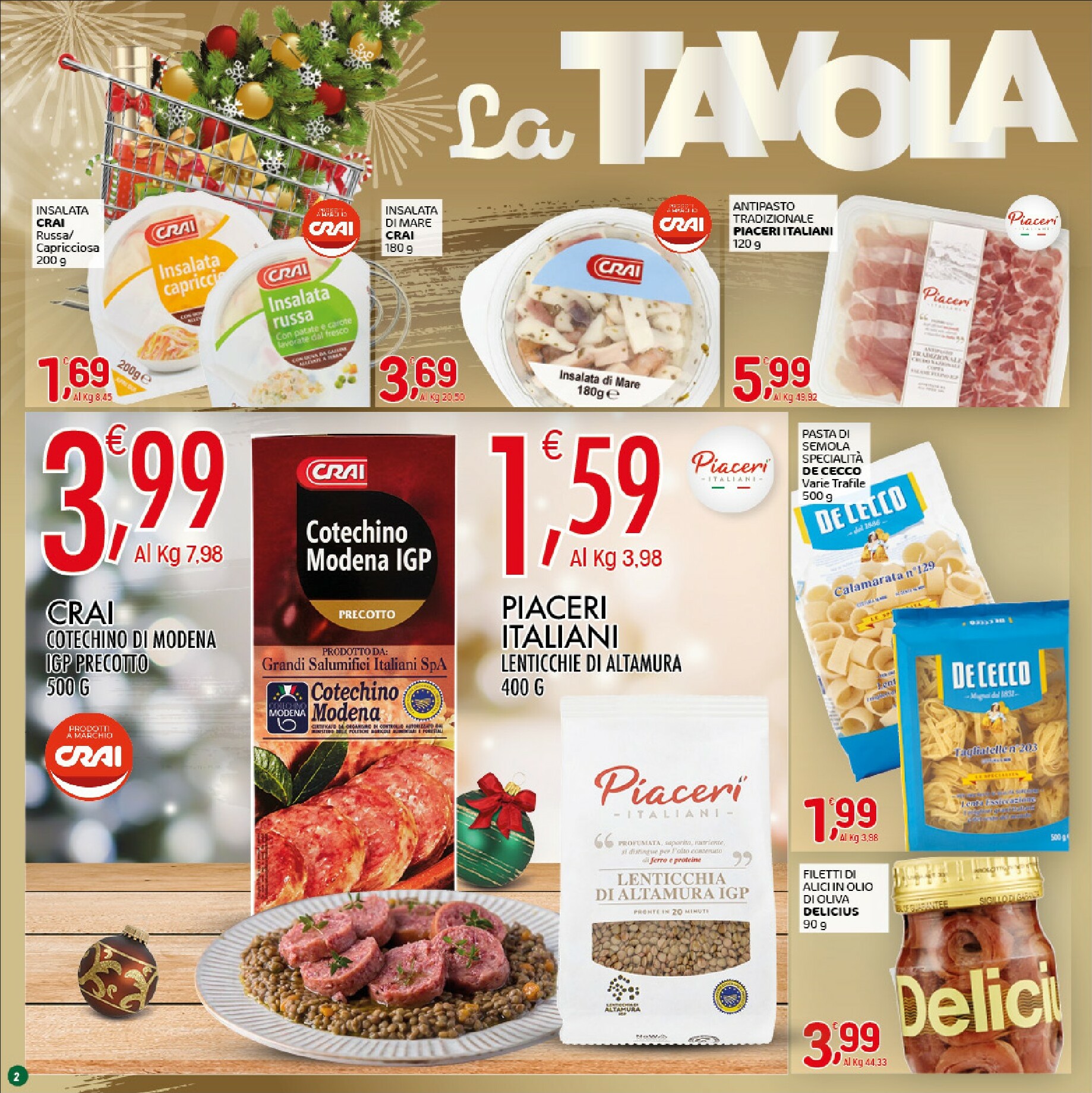 crai - Volantino Crai valido dal 18/12 al 31/12 - page: 2