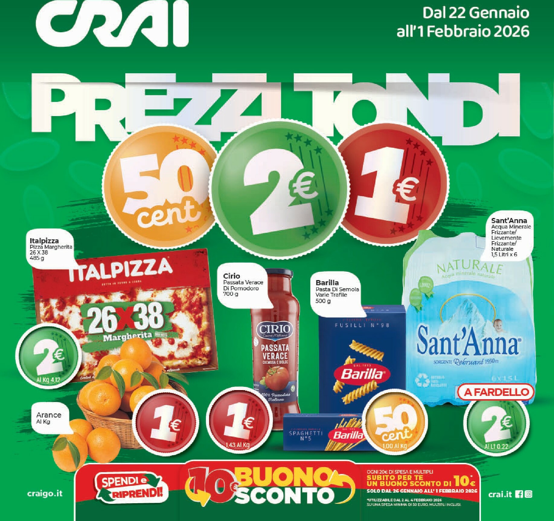 crai - Volantino Crai valido dal 22/01 al 01/02