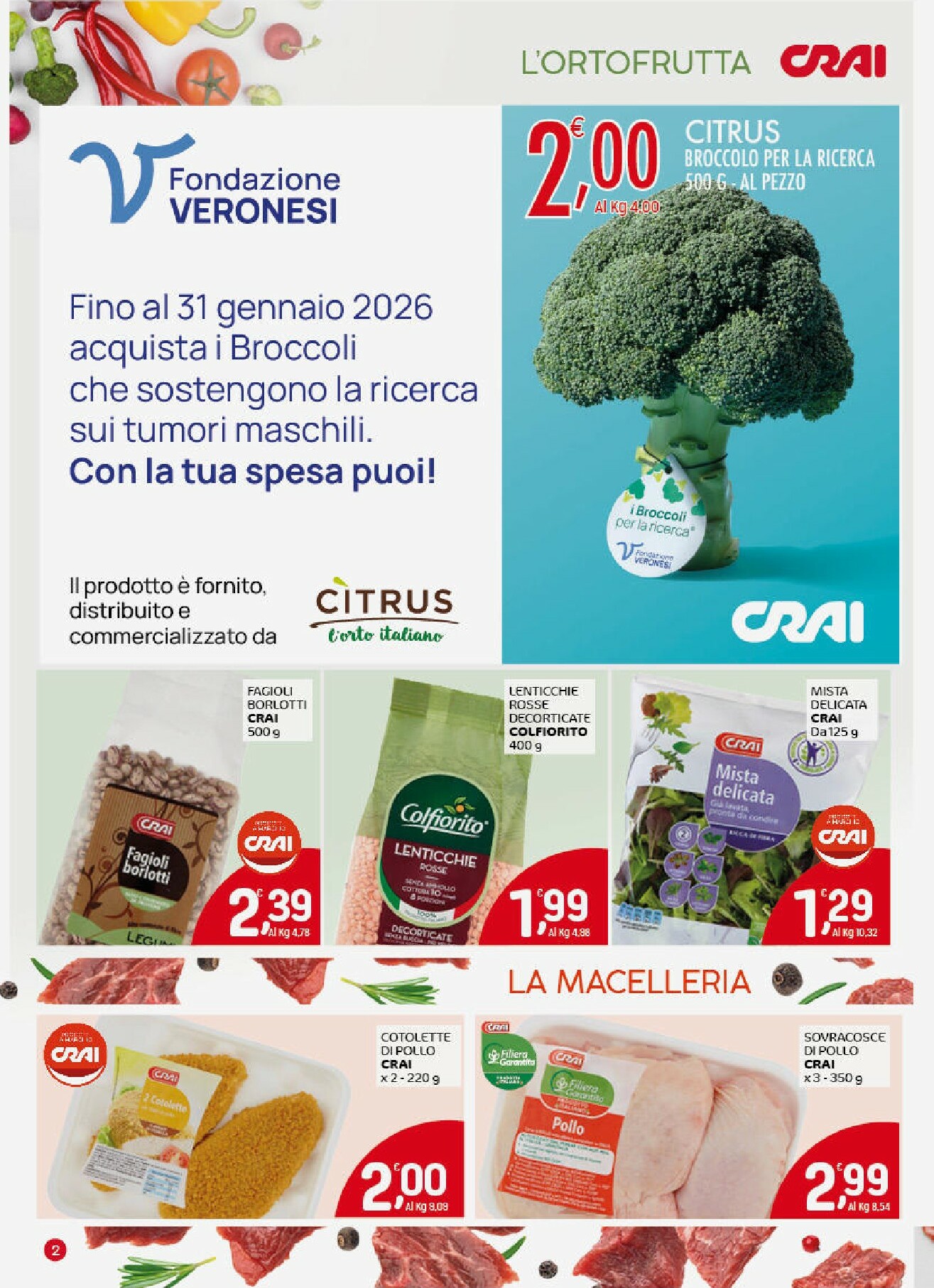 crai - Volantino Crai - Cuor di Crai valido dal 22/01 al 01/02 - page: 2