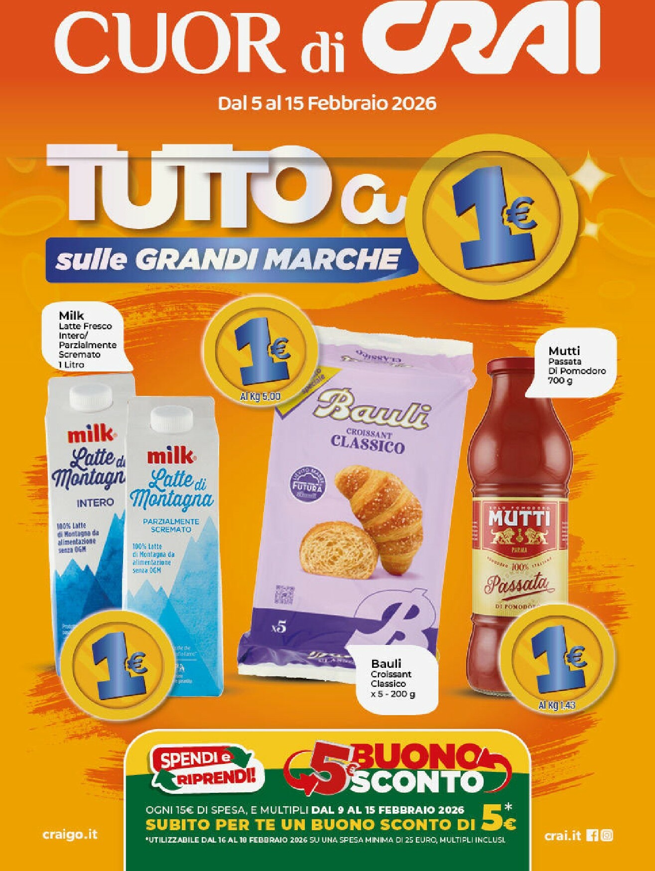 crai - Volantino Crai - Cuor di Crai valido dal 05/02/2026 al 15/02/2026