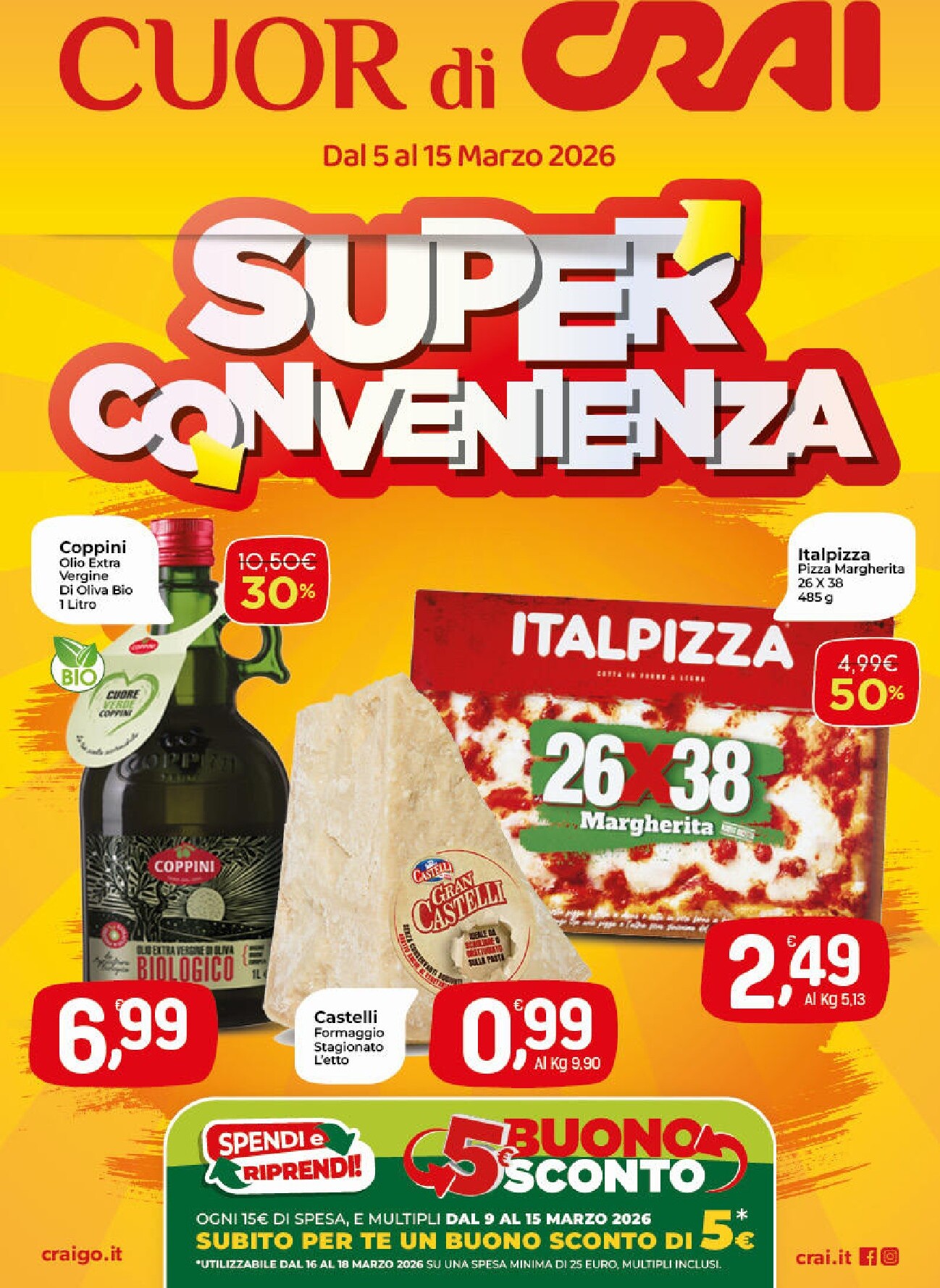 crai - Volantino Crai - Cuor di Crai valido dal 05/03/2026 al 15/03/2026