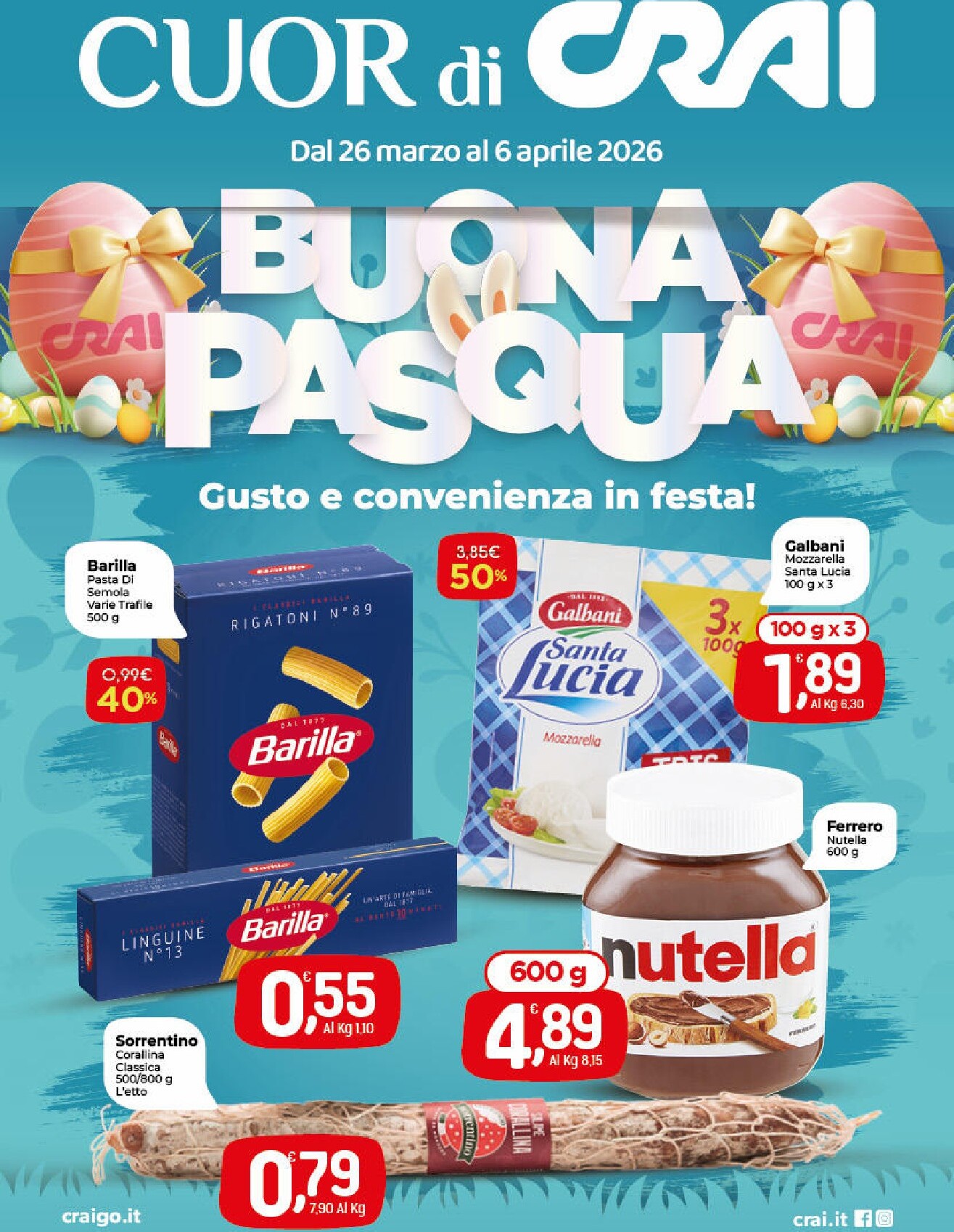 crai - Volantino Crai - Cuor di Crai valido dal 26/03/2026 al 06/04/2026