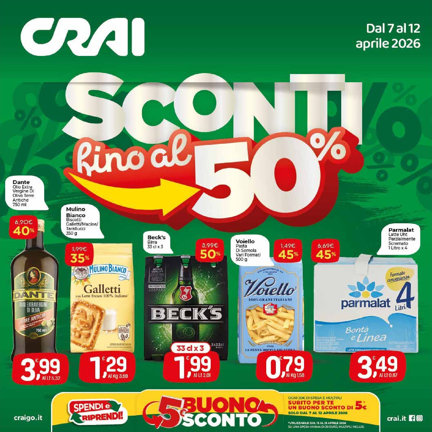 crai - Volantino Crai valido dal 07/04/2026 al 12/04/2026