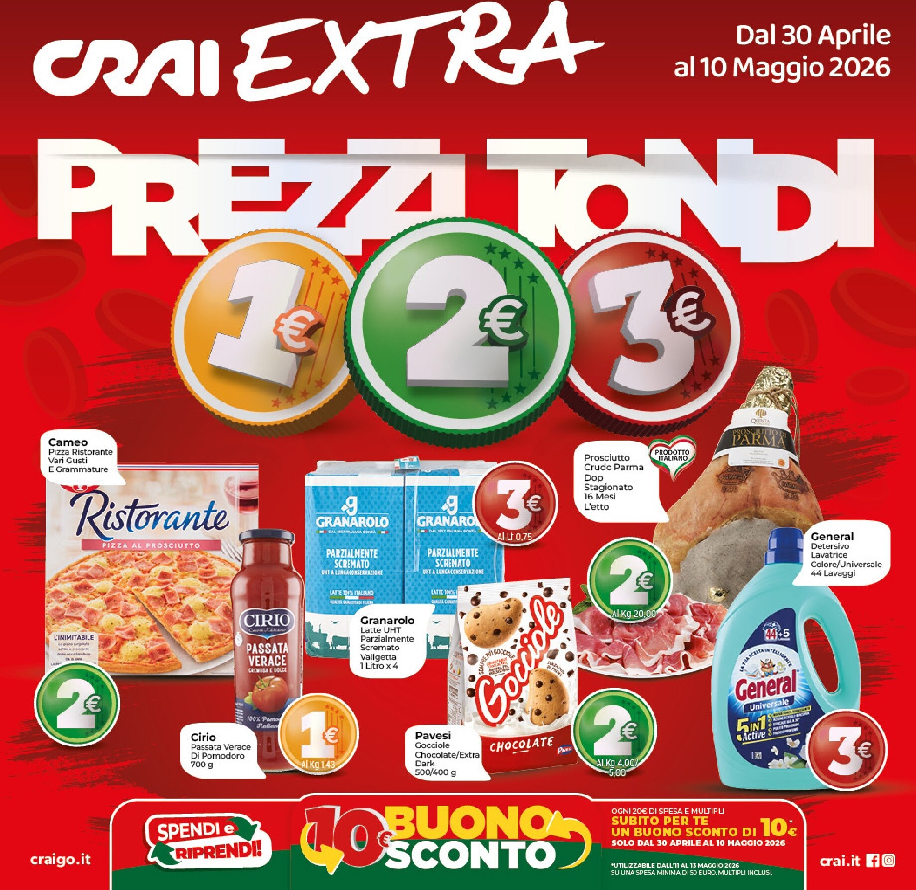 crai - Volantino attuale di Crai - Extra valido dal giovedì 30/04/2026 al domenica 10/05/2026