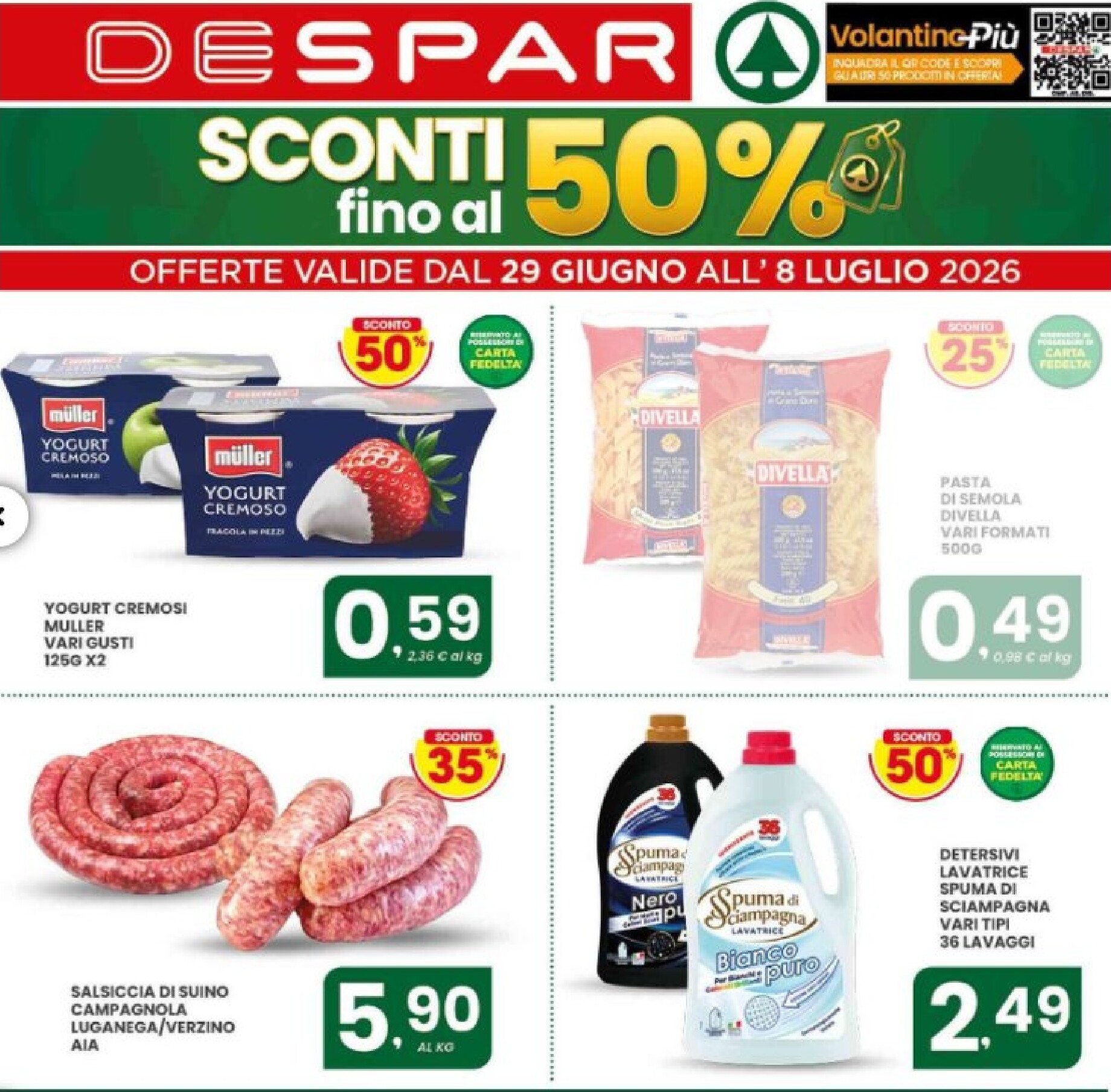 despar - Volantino attuale di Despar valido dal lunedì 29/06/2026 al mercoledì 08/07/2026