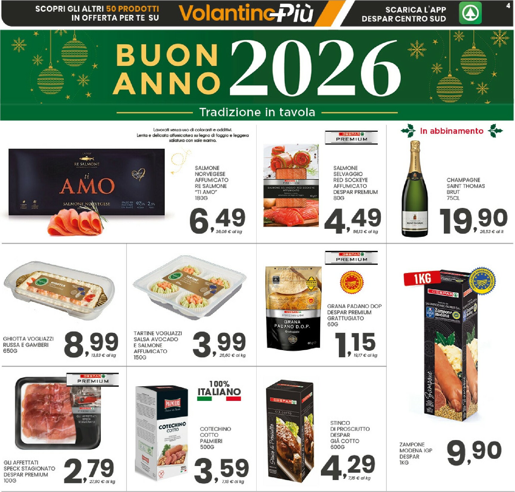 despar - Volantino Despar - Buon Anno 2026 valido dal 27/12 al 08/01 - page: 4