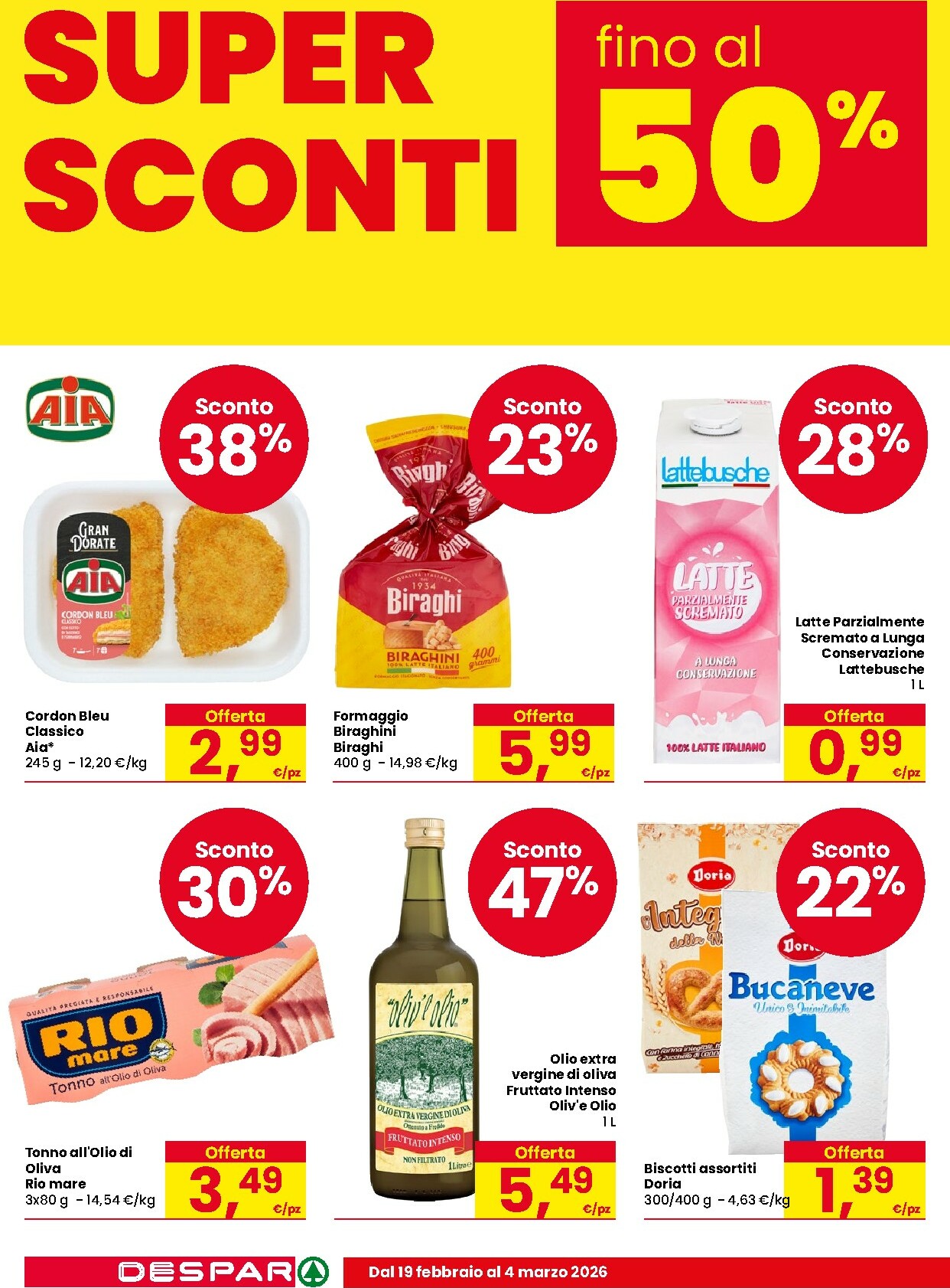 despar - Volantino Despar valido dal 19/02/2026 al 04/03/2026 - page: 2