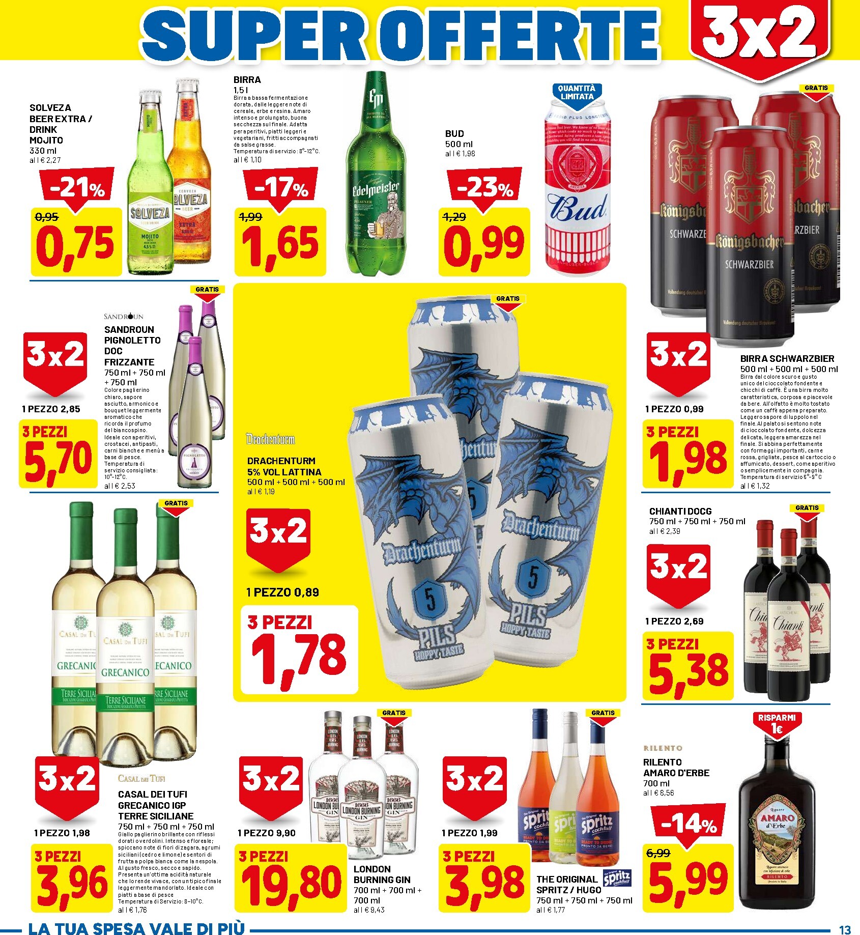 dpiu - Volantino DPiù per la prossima settimana dal lunedì 08/06/2026 al domenica 21/06/2026 - page: 13