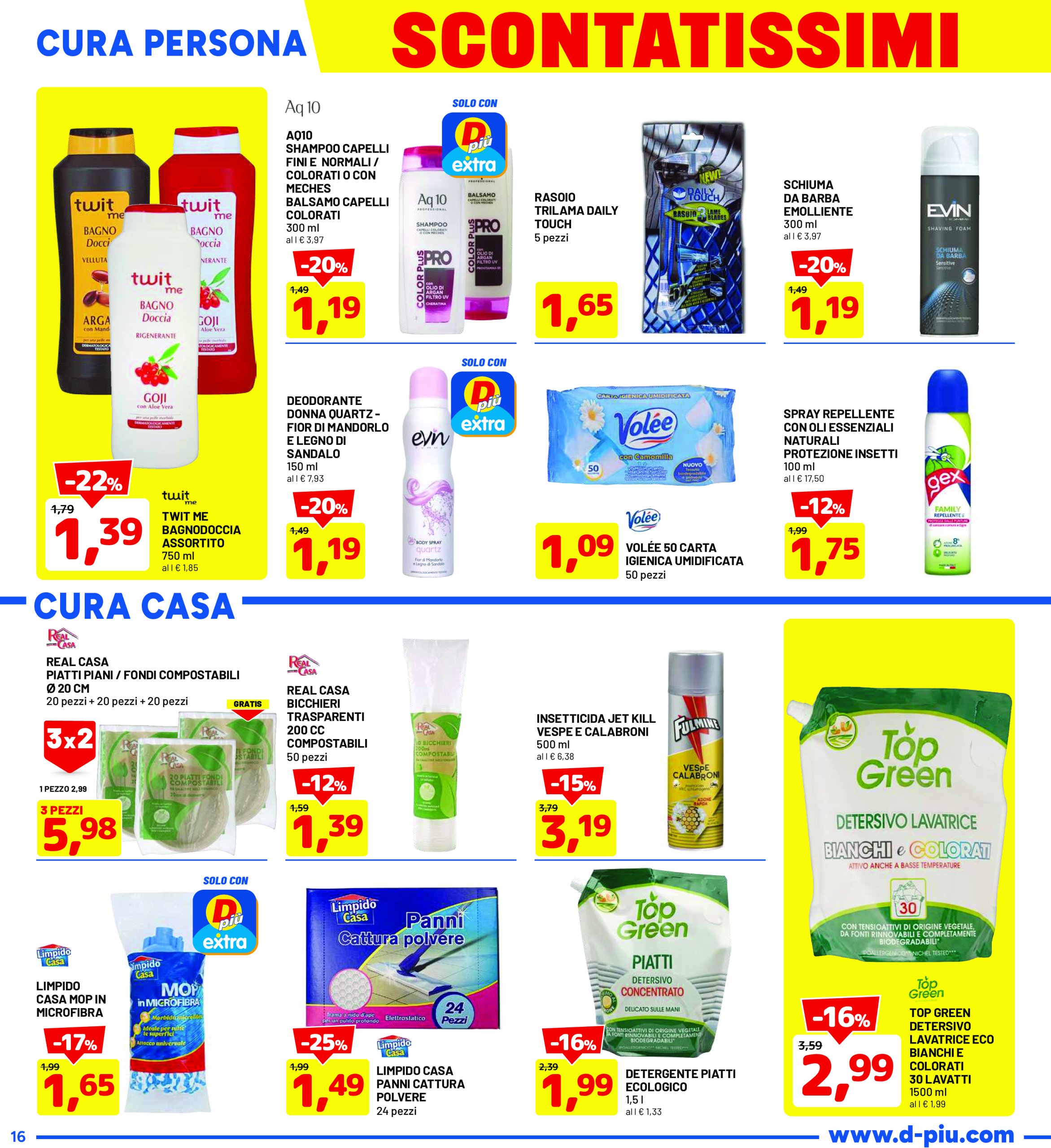 dpiu - Volantino DPiù valido dal 09/06 al 22/06 - page: 16