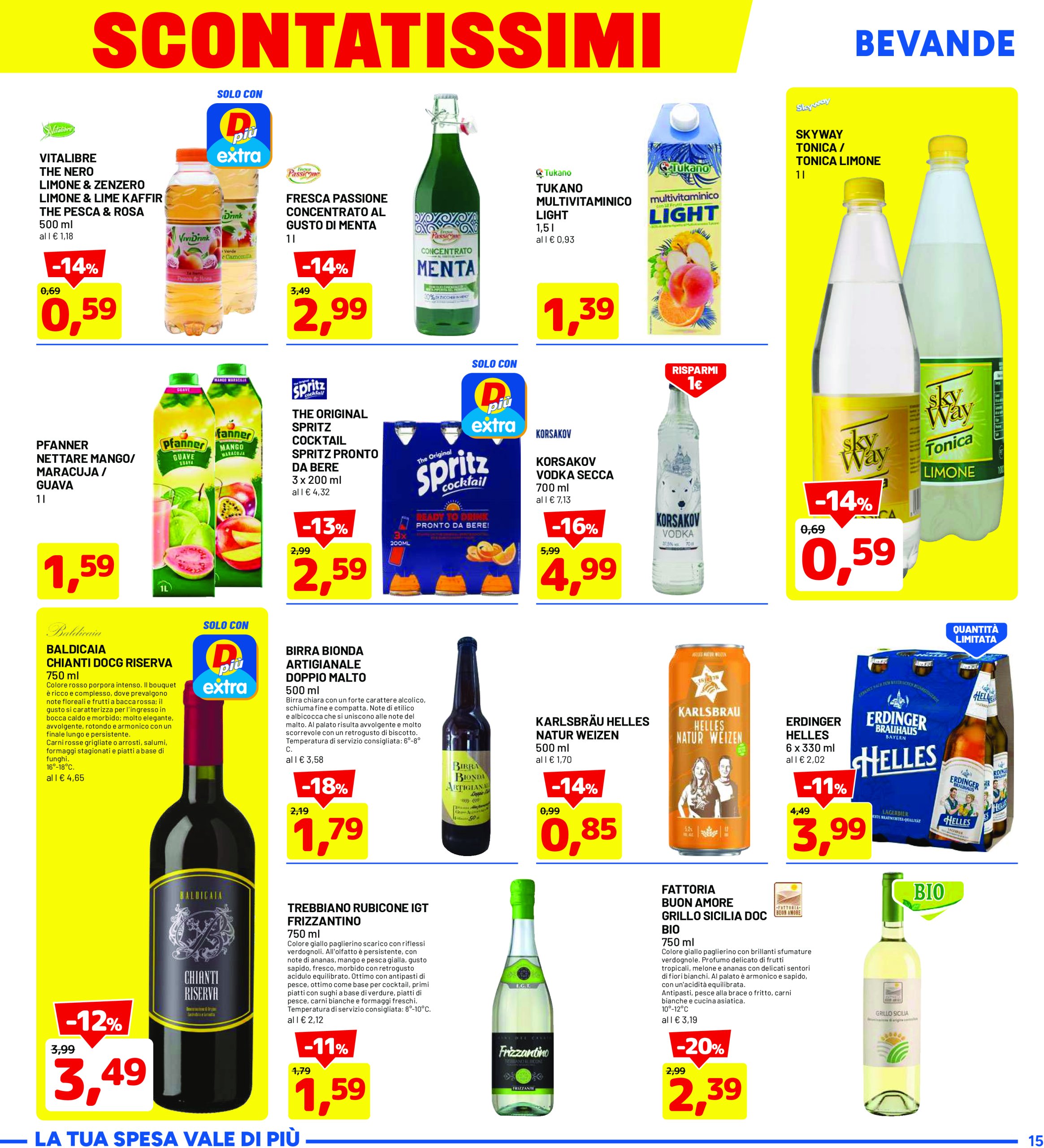dpiu - Volantino DPiù valido dal 09/06 al 22/06 - page: 15