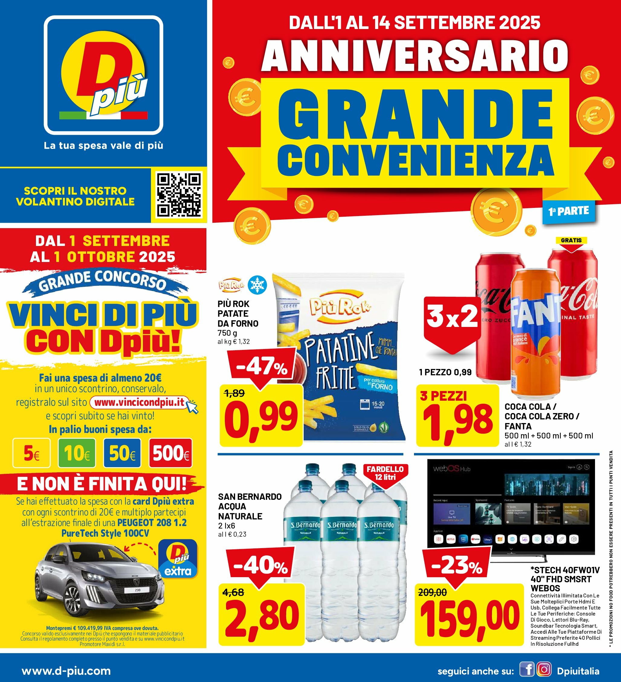 dpiu - Volantino DPiù valido dal 01/09 al 14/09