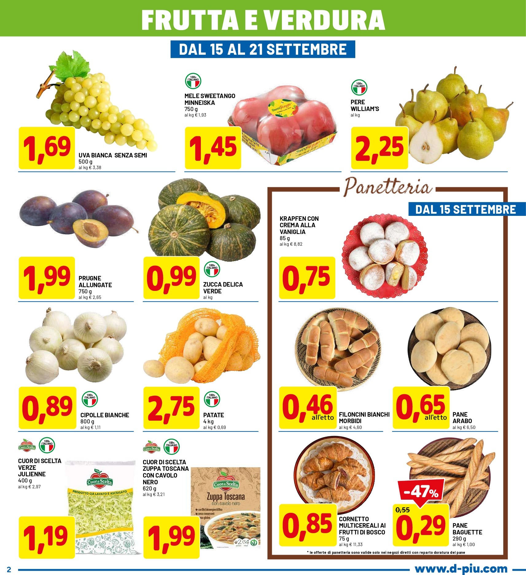 dpiu - Volantino DPiù valido dal 15/09 al 01/10 - page: 2