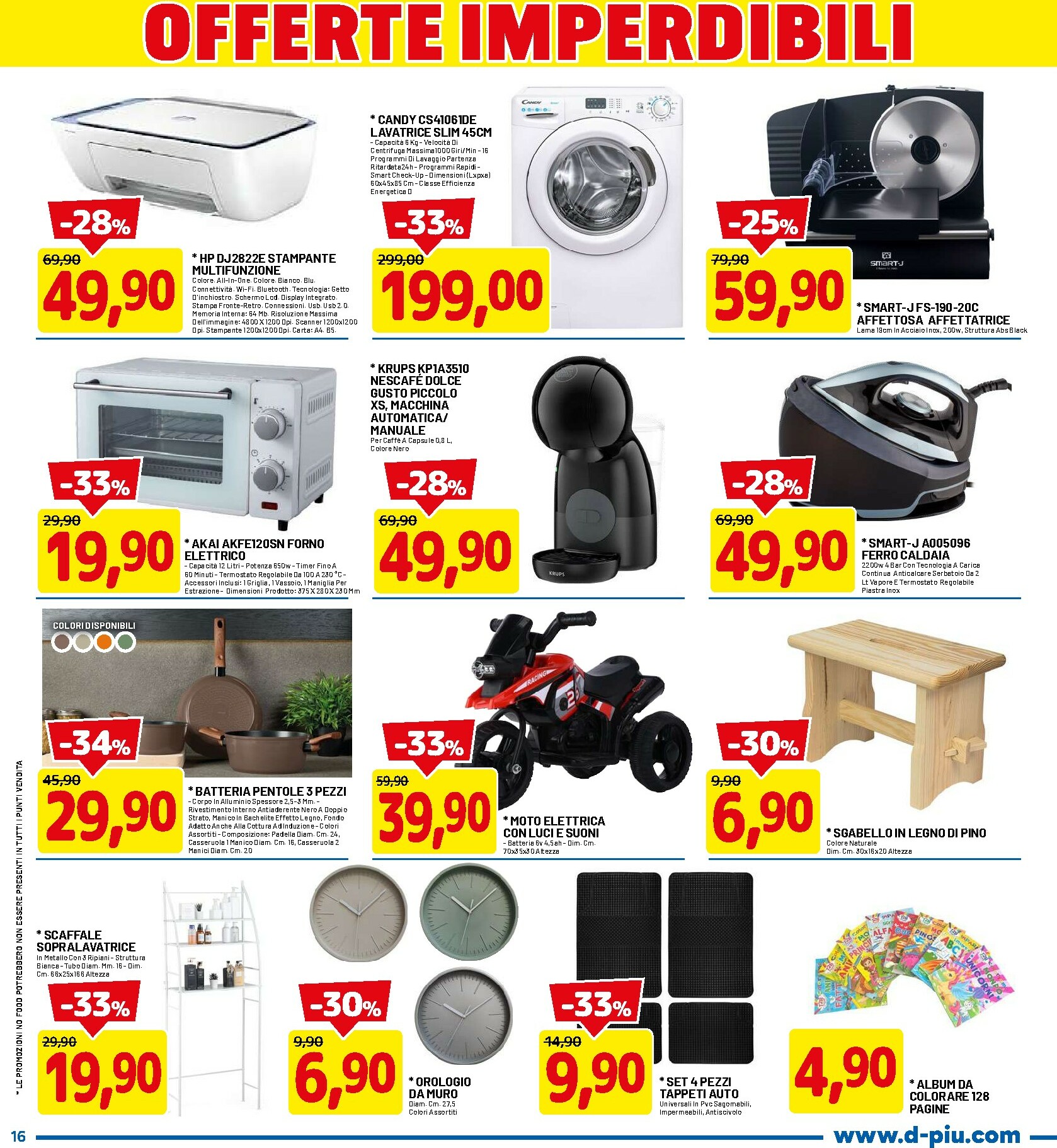 dpiu - Volantino DPiù valido dal 06/11 al 15/11 - page: 16