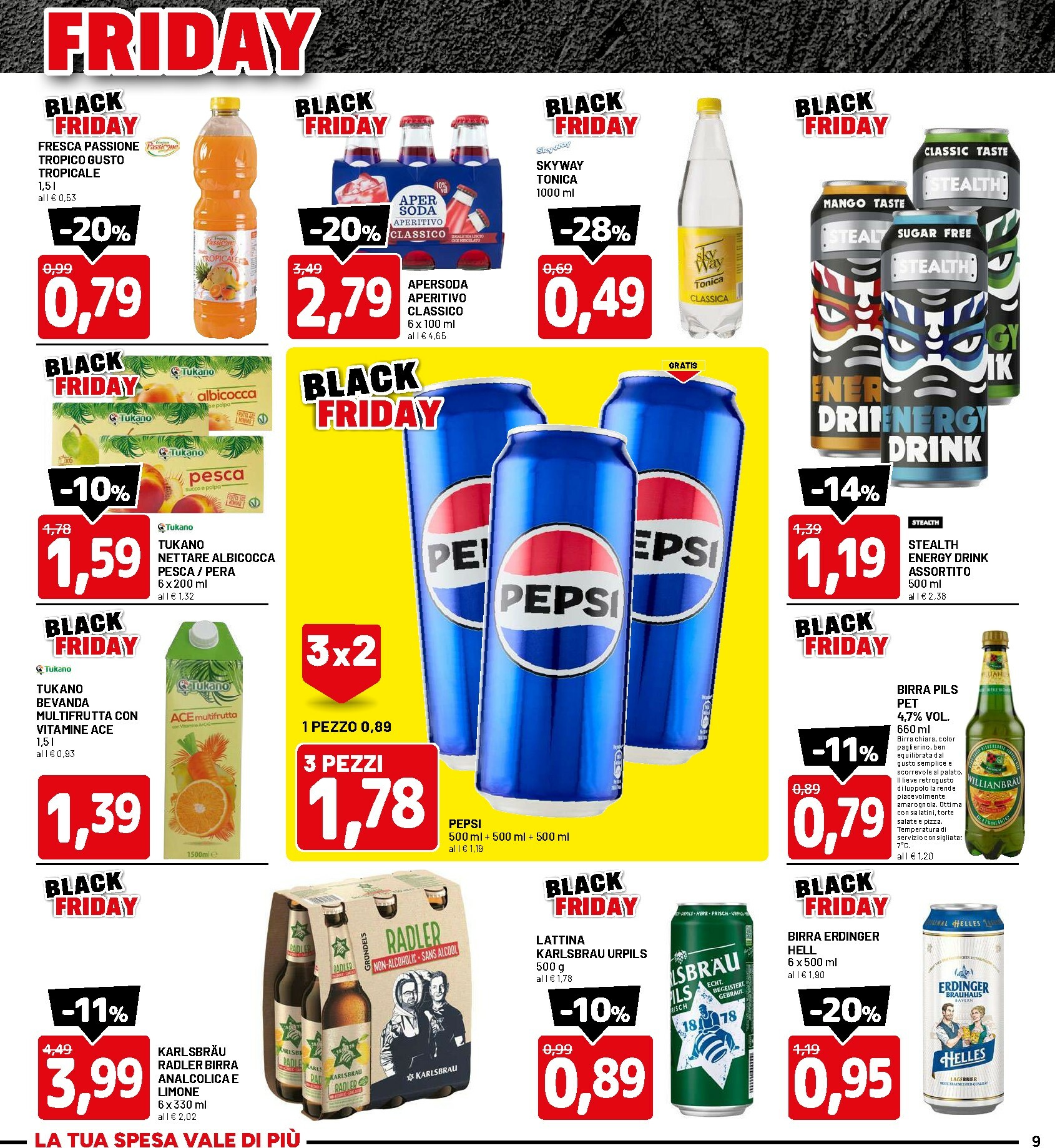 dpiu - Volantino DPiù - Black Friday valido dal 17/11 al 30/11 - page: 9
