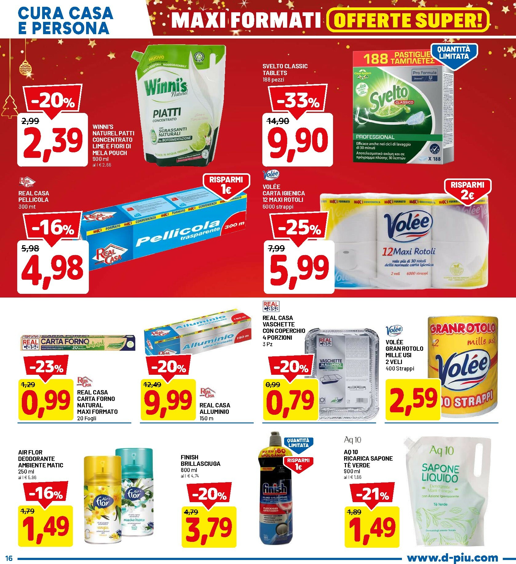 dpiu - Volantino DPiù valido dal 11/12 al 21/12 - page: 16