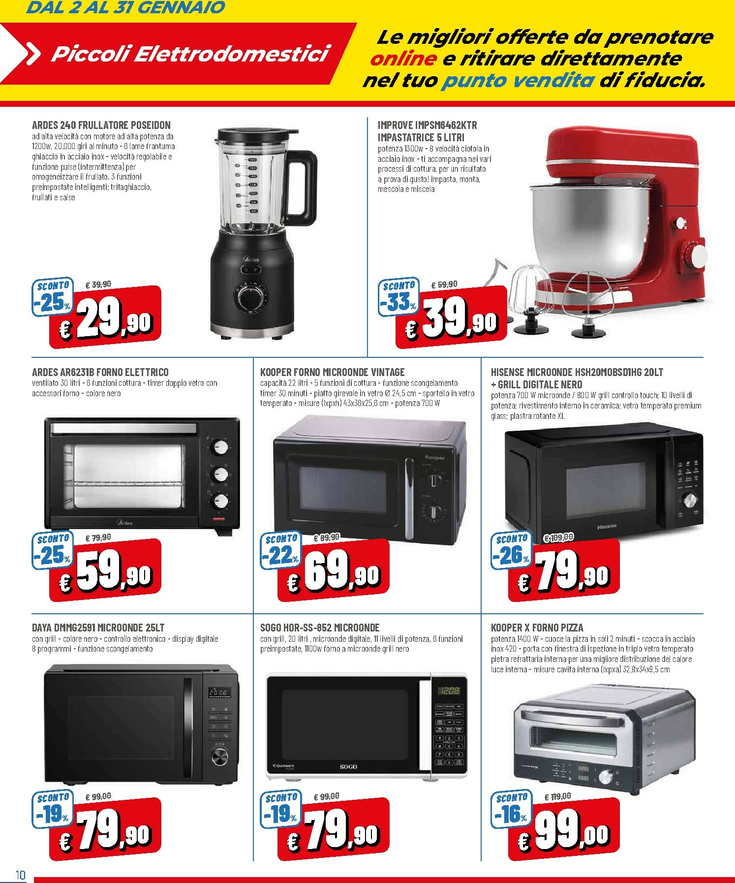 dpiu - Volantino DPiù - Solo Online valido dal 02/01 al 31/01 - page: 10